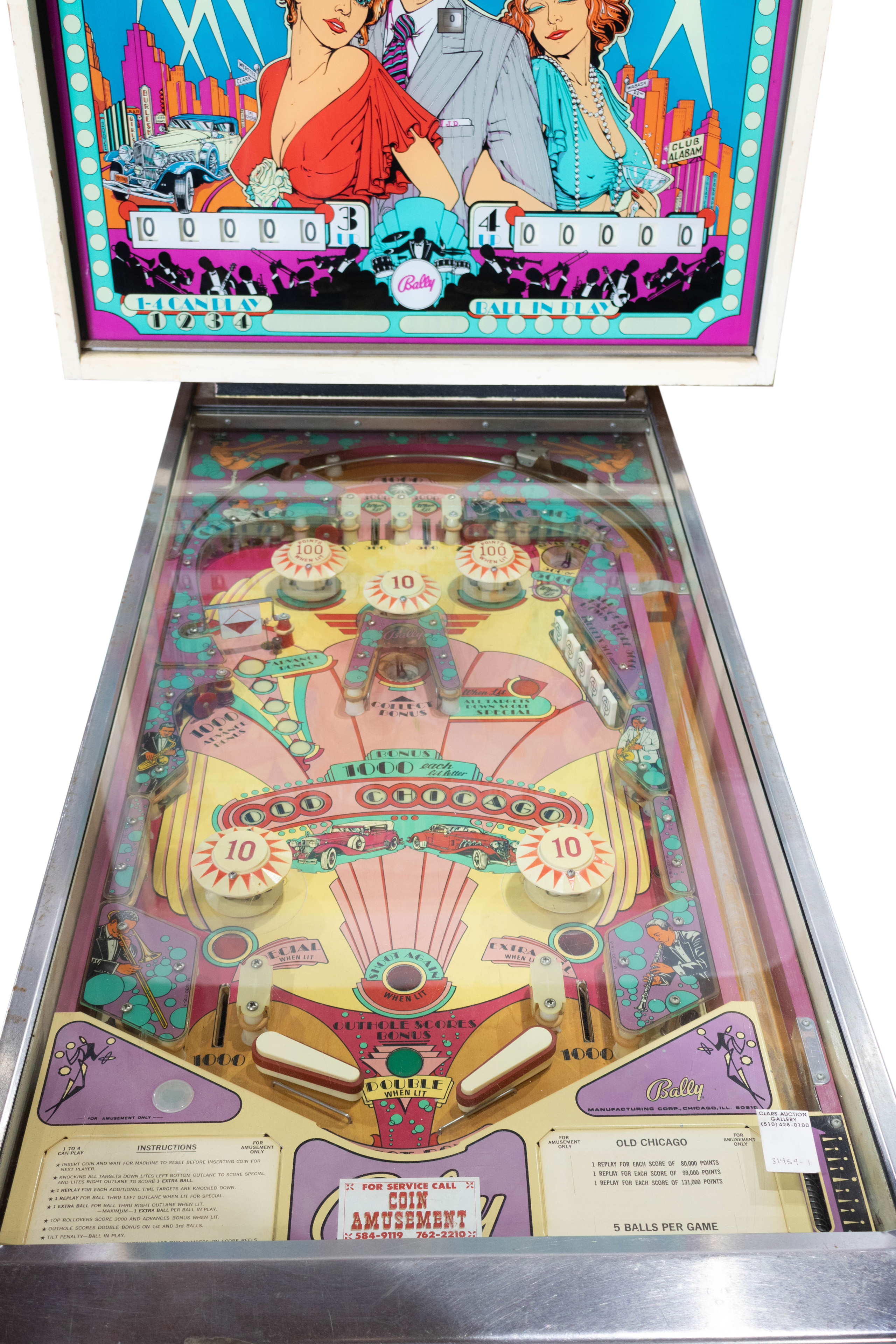 BALLY PINBALL MACHINE CIRCA 1980,