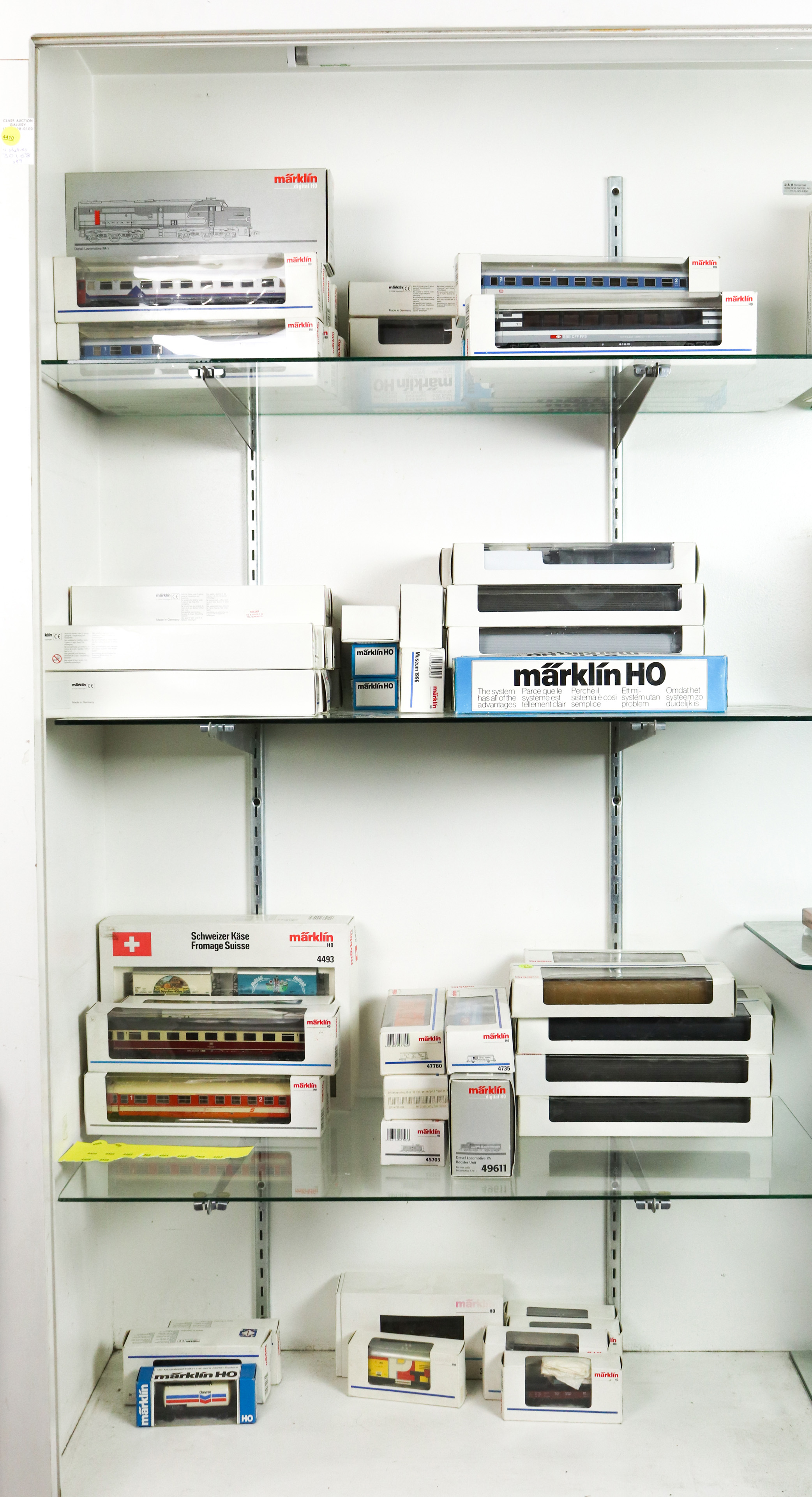 FOUR SHELVES OF BOXED MARKLIN MODEL