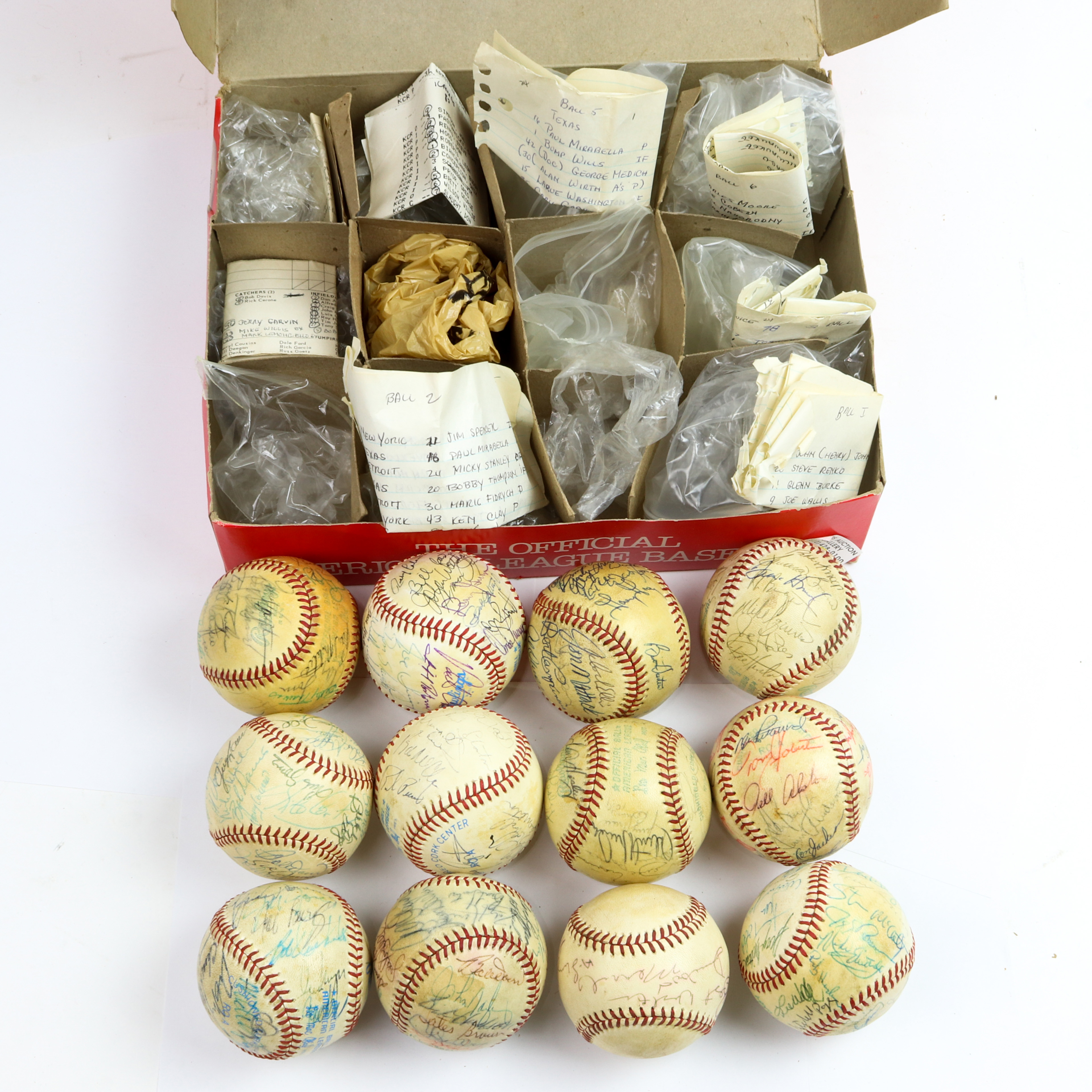  LOT OF 12 BASEBALL GROUP BEARING 3a66e7