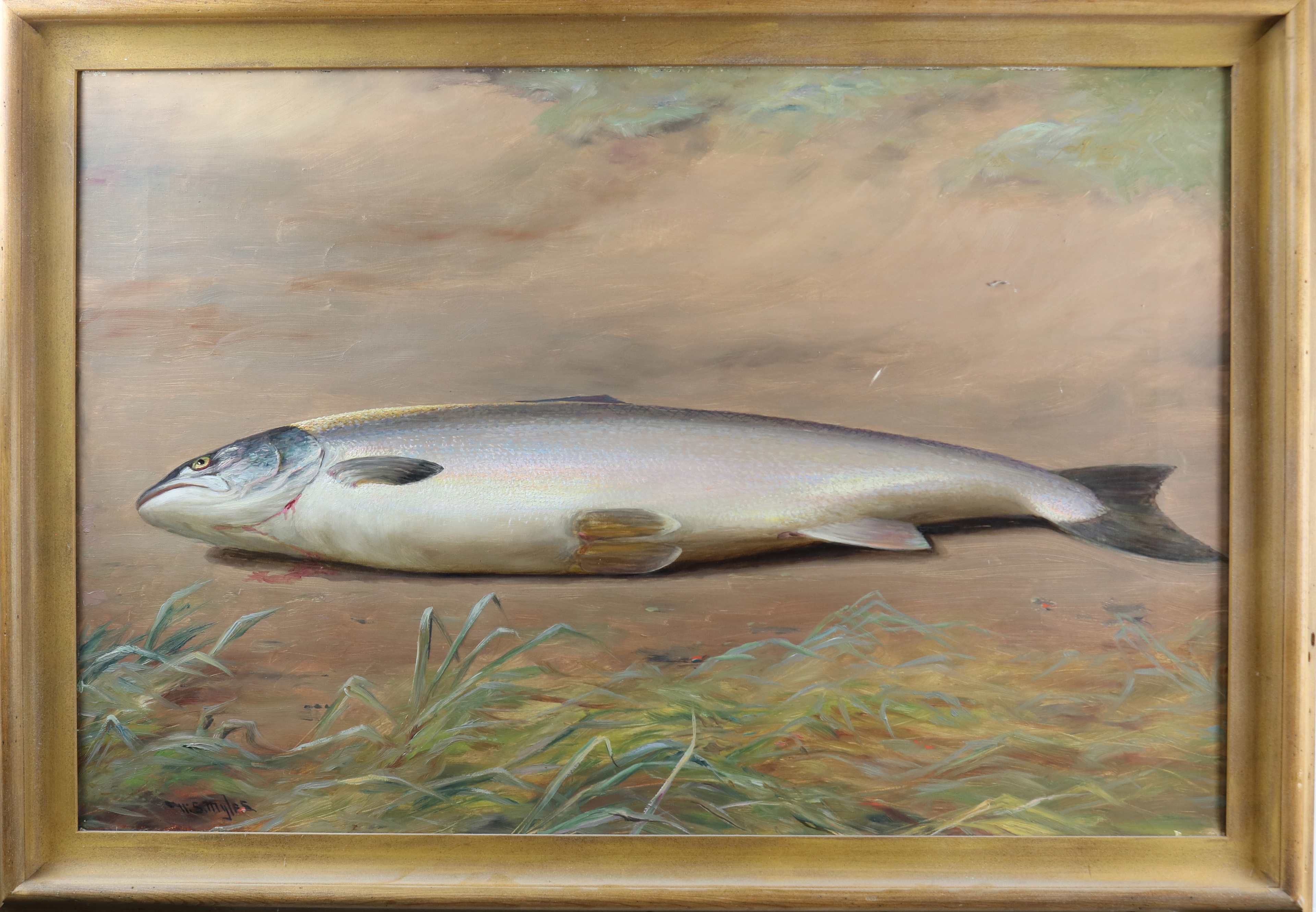 PAINTING, DEAD FISH ON LAND American