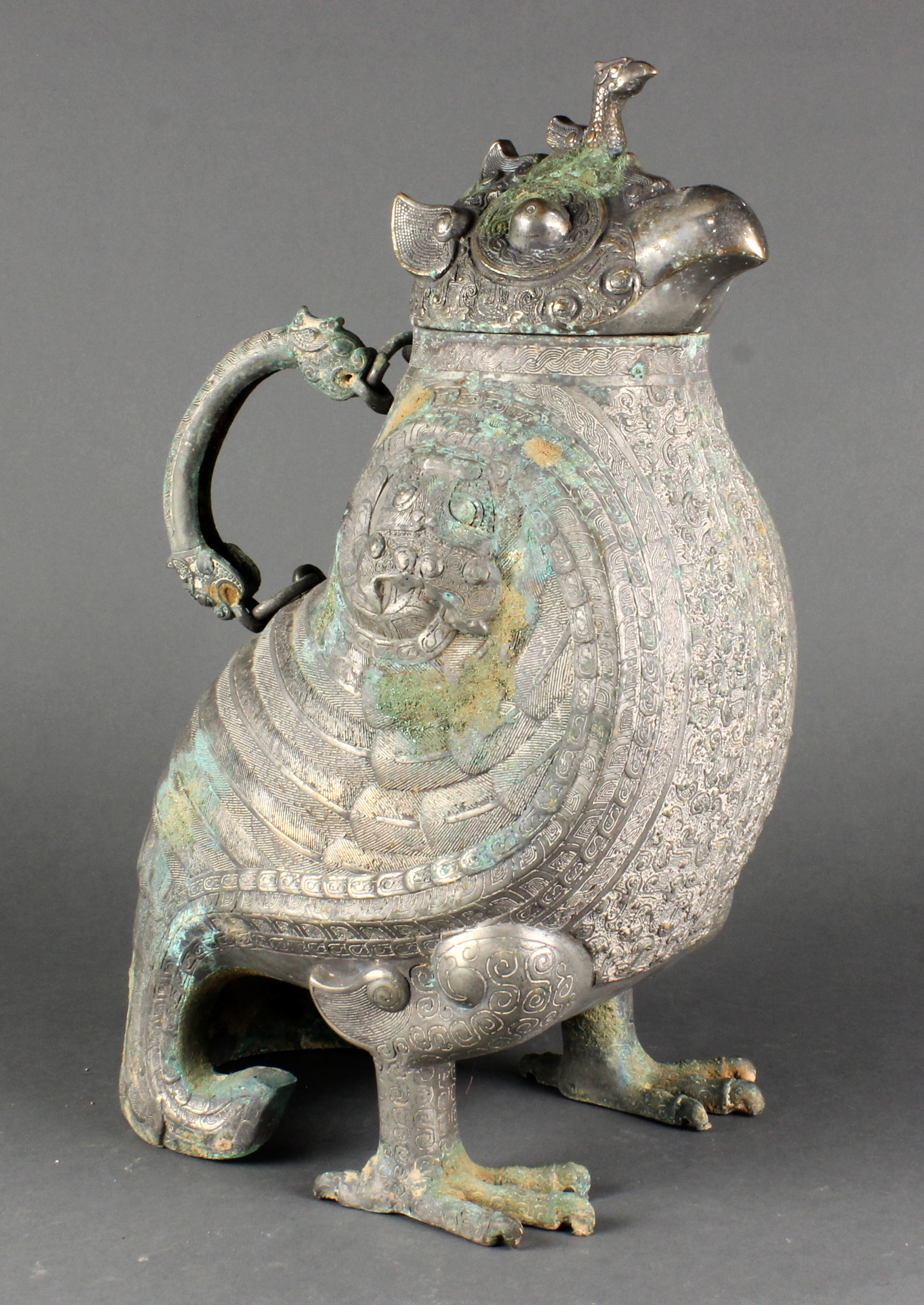 CHINESE ARCHAISTIC BRONZE MYTHICAL 3a67d5