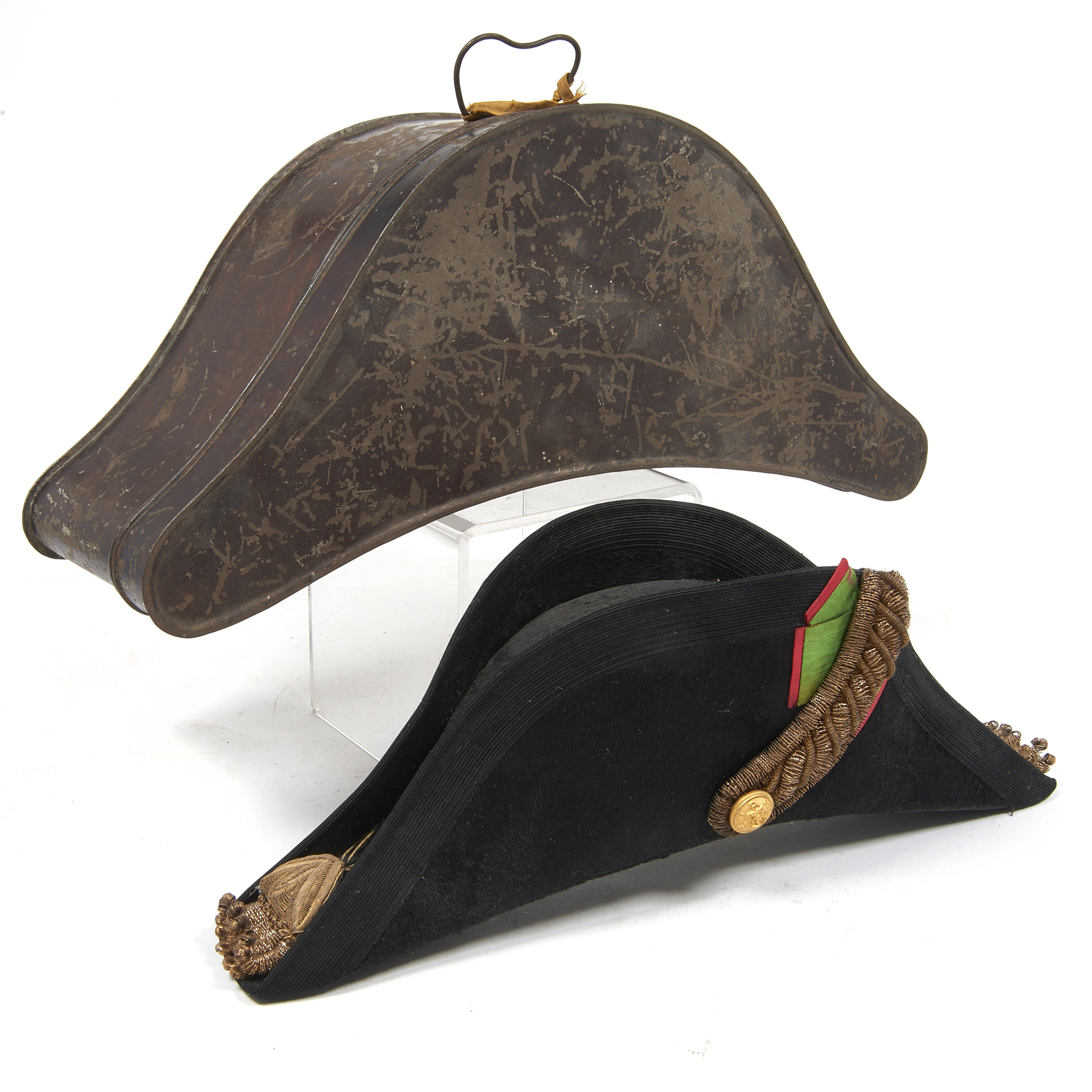 A PORTUGUESE NAVAL OFFICER BICORN HAT
