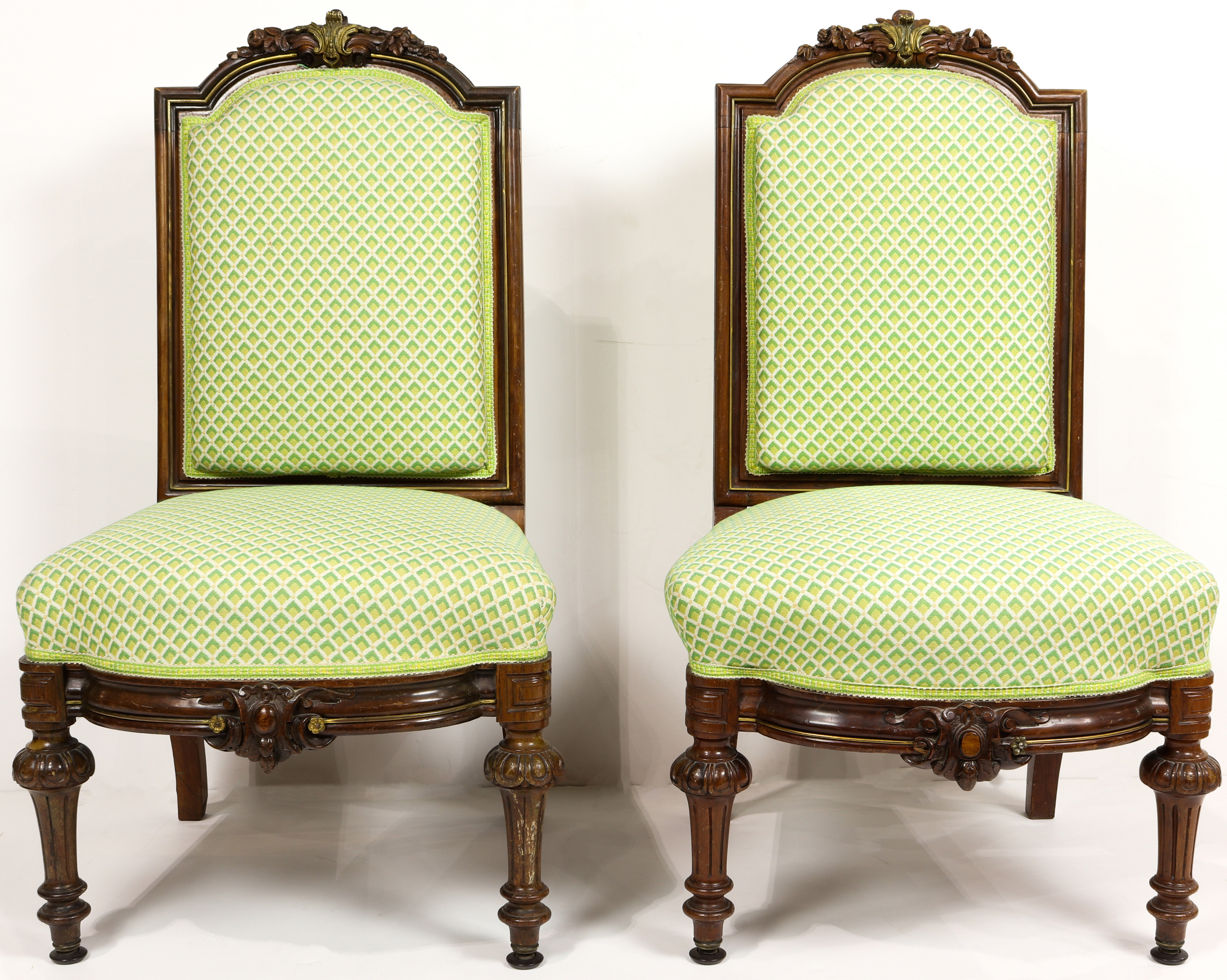 A PAIR OF ROCOCO REVIVAL STYLE