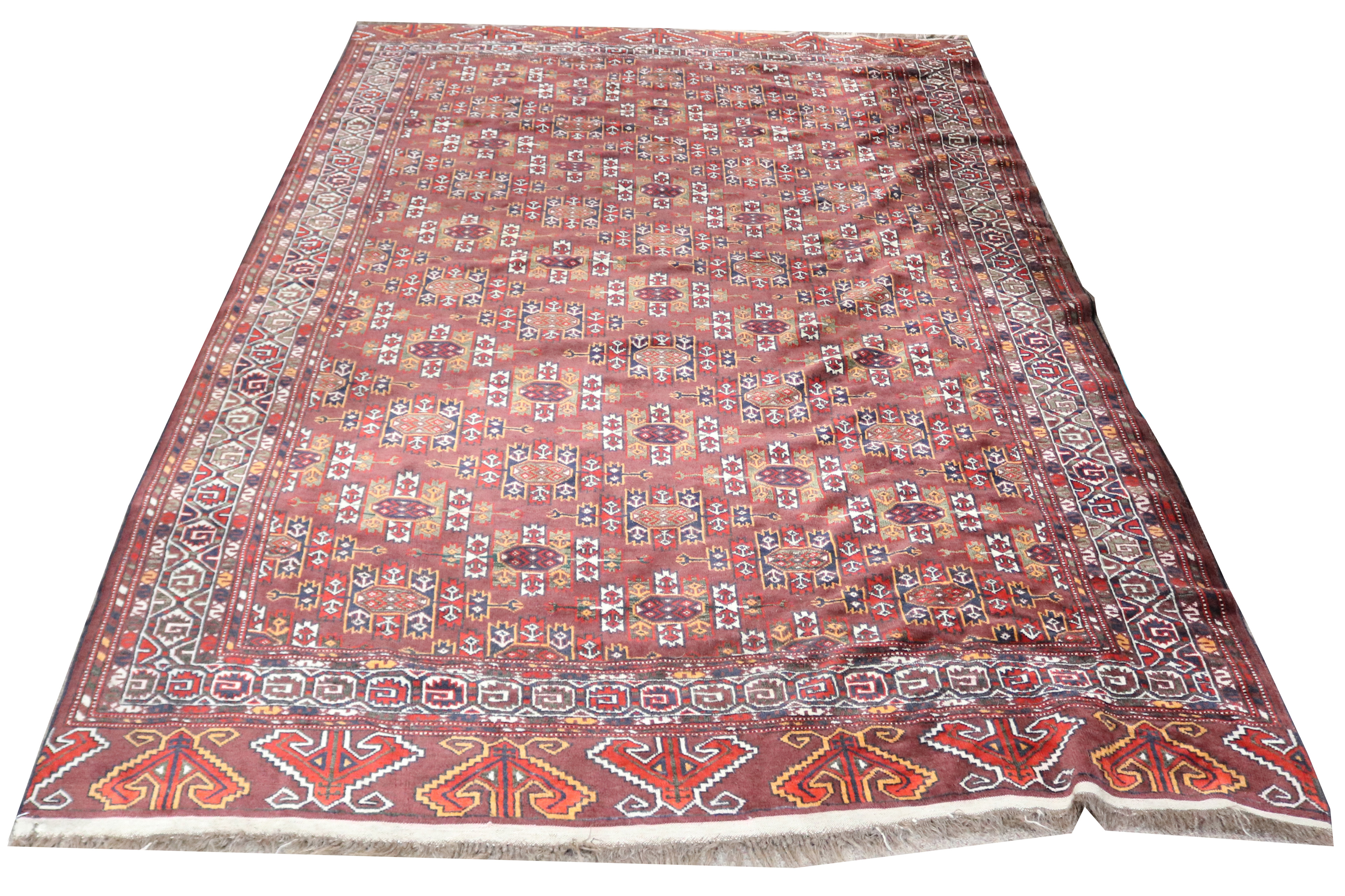 AN AFGHAN CARPET, 5'3