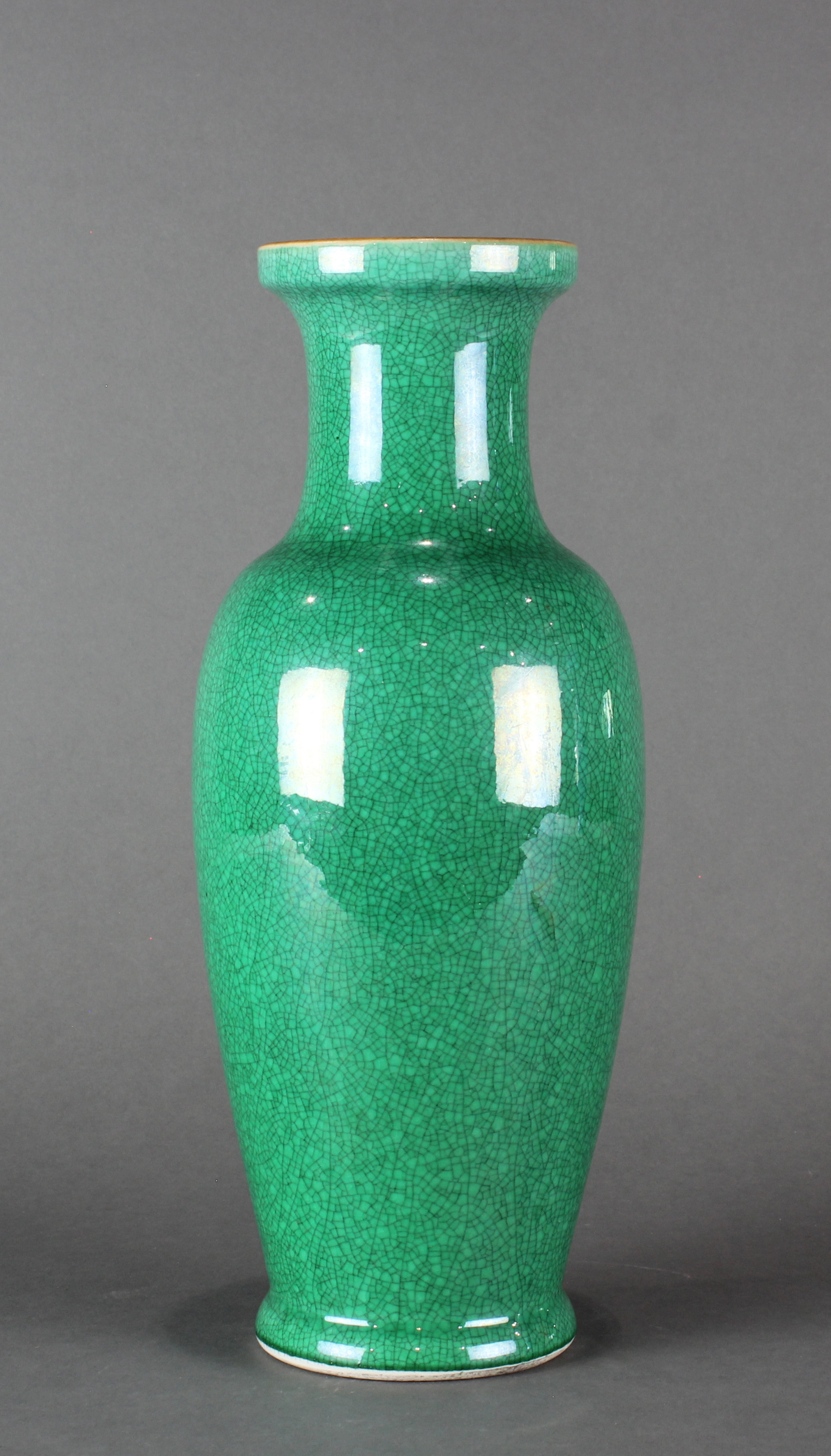 CHINESE APPLE GREEN CRACKLE GLAZED 3a6a0d