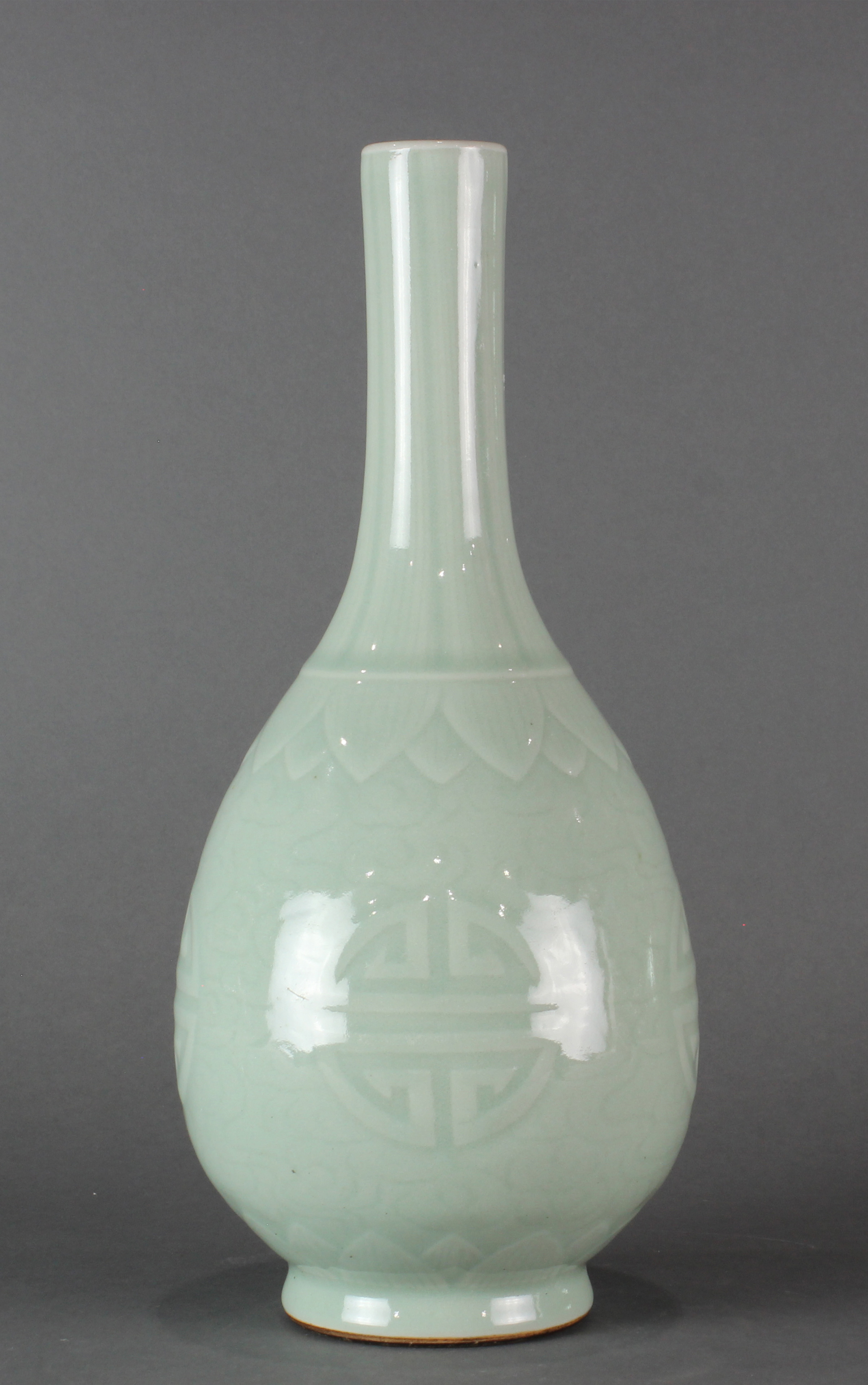 CHINESE CELADON BOTTLE VASE Chinese