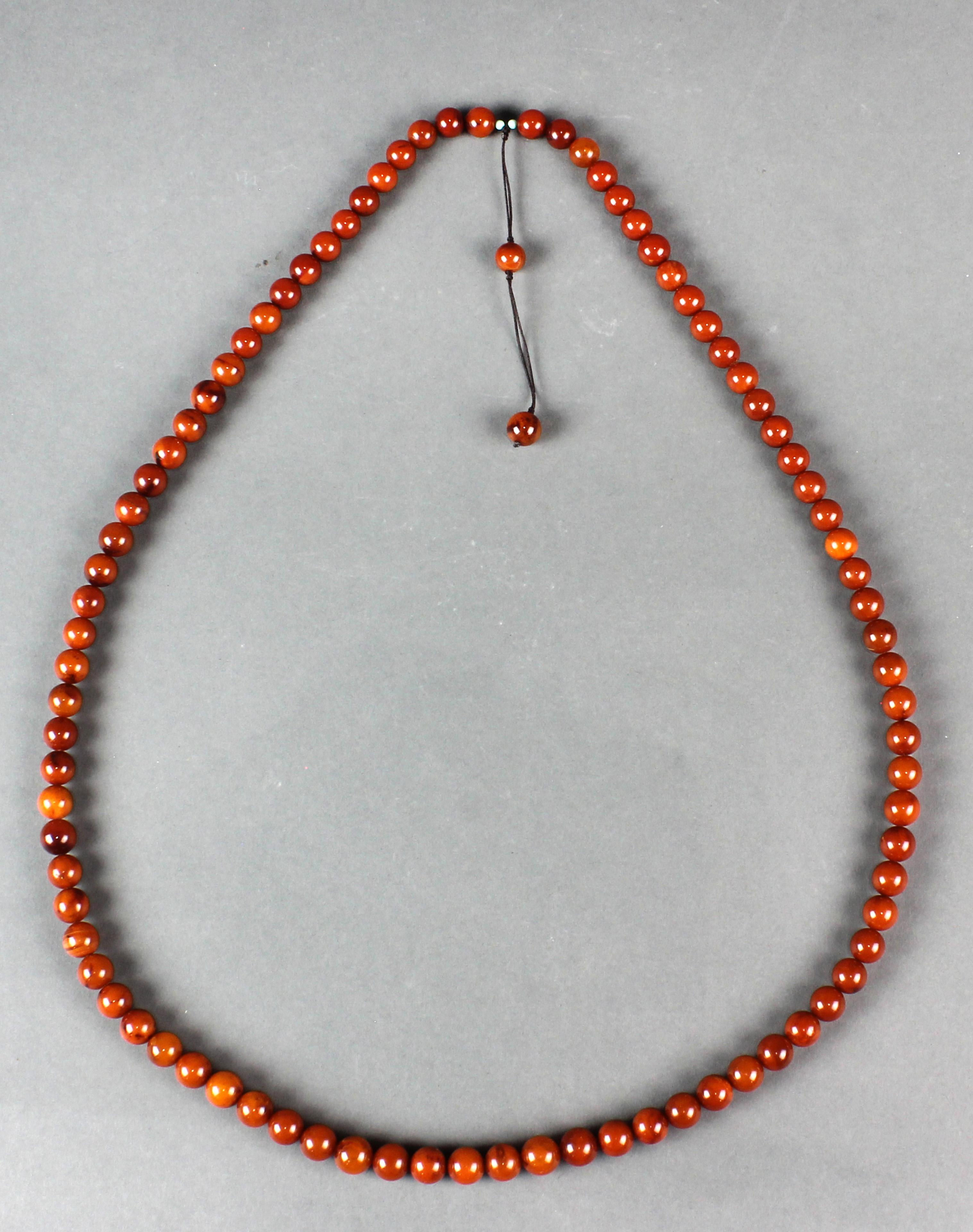 CHINESE AMBER PRAYER NECKLACE Chinese 3a6a30