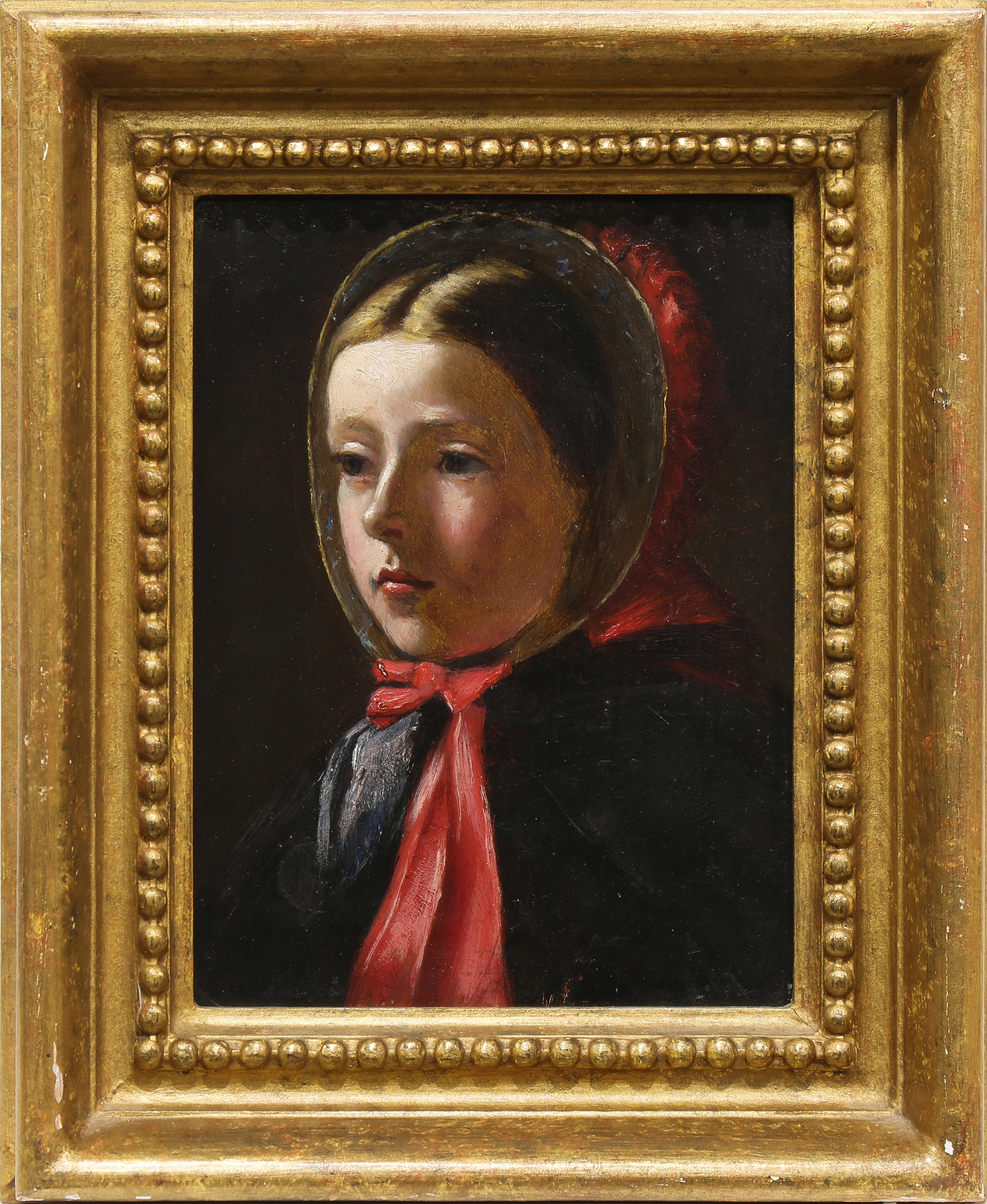 PAINTING, PORTRAIT OF A YOUNG GIRL