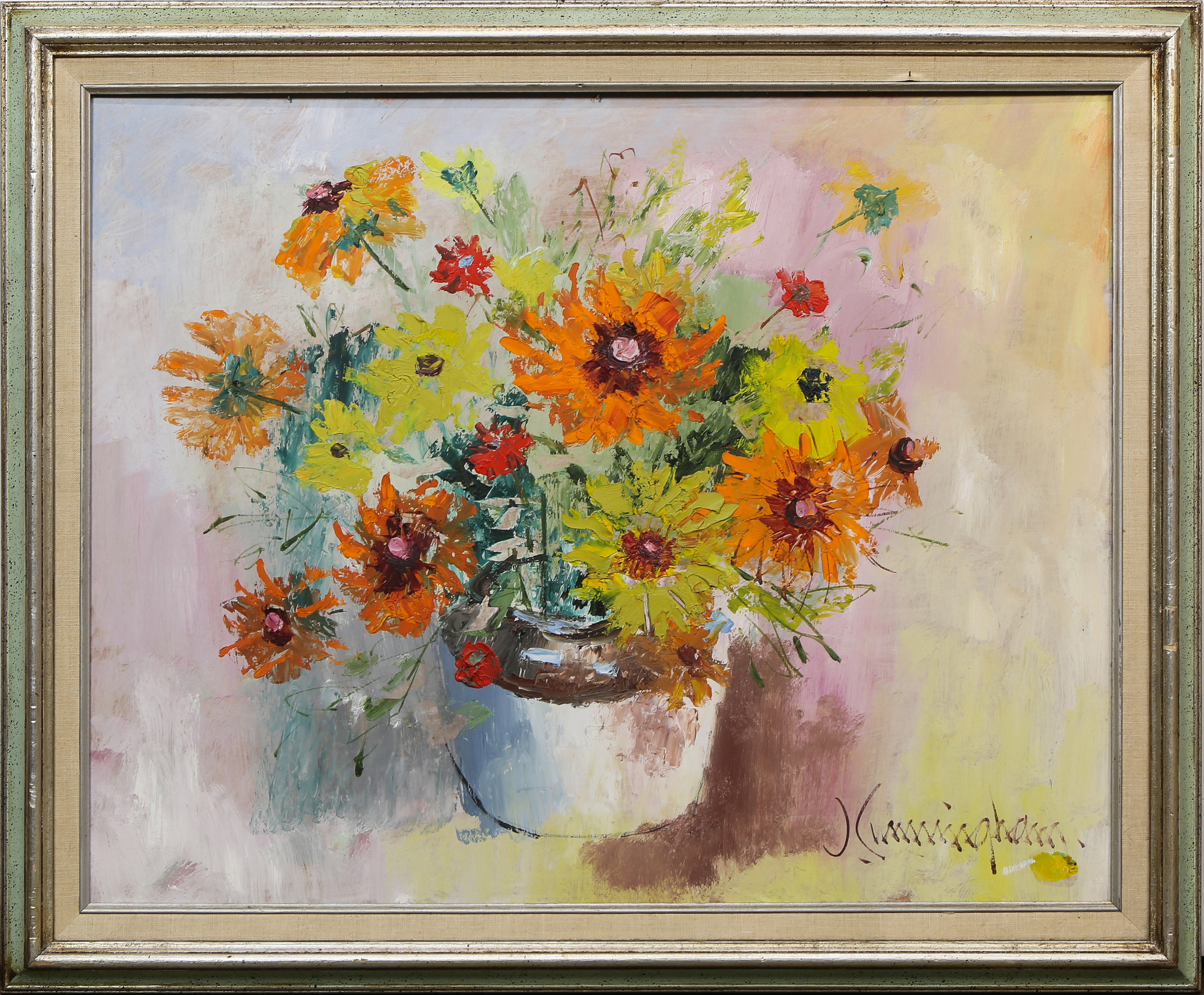 PAINTING, STILL LIFE WITH BOUQUET