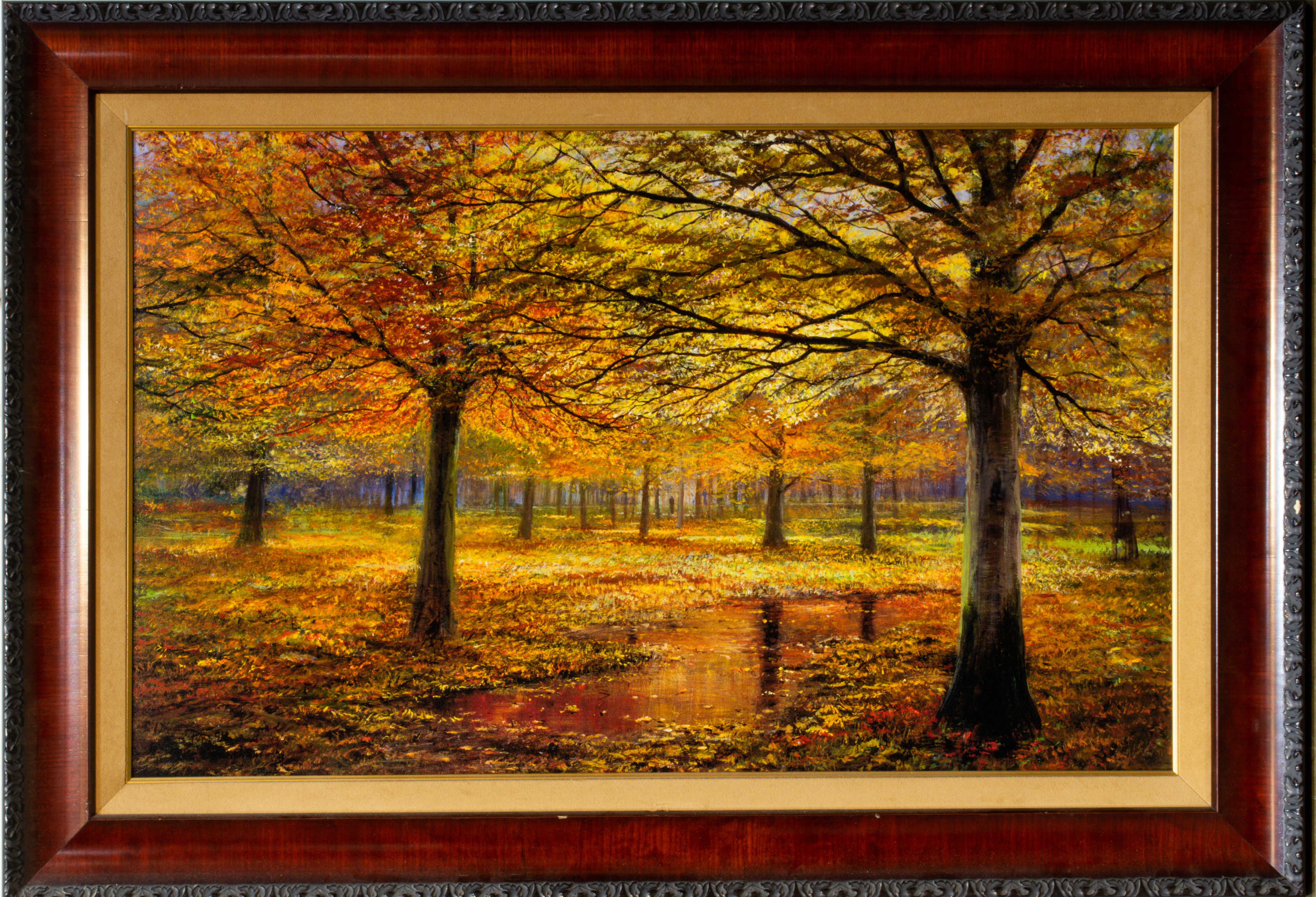 PRINT, AUTUMN IN THE PARK American