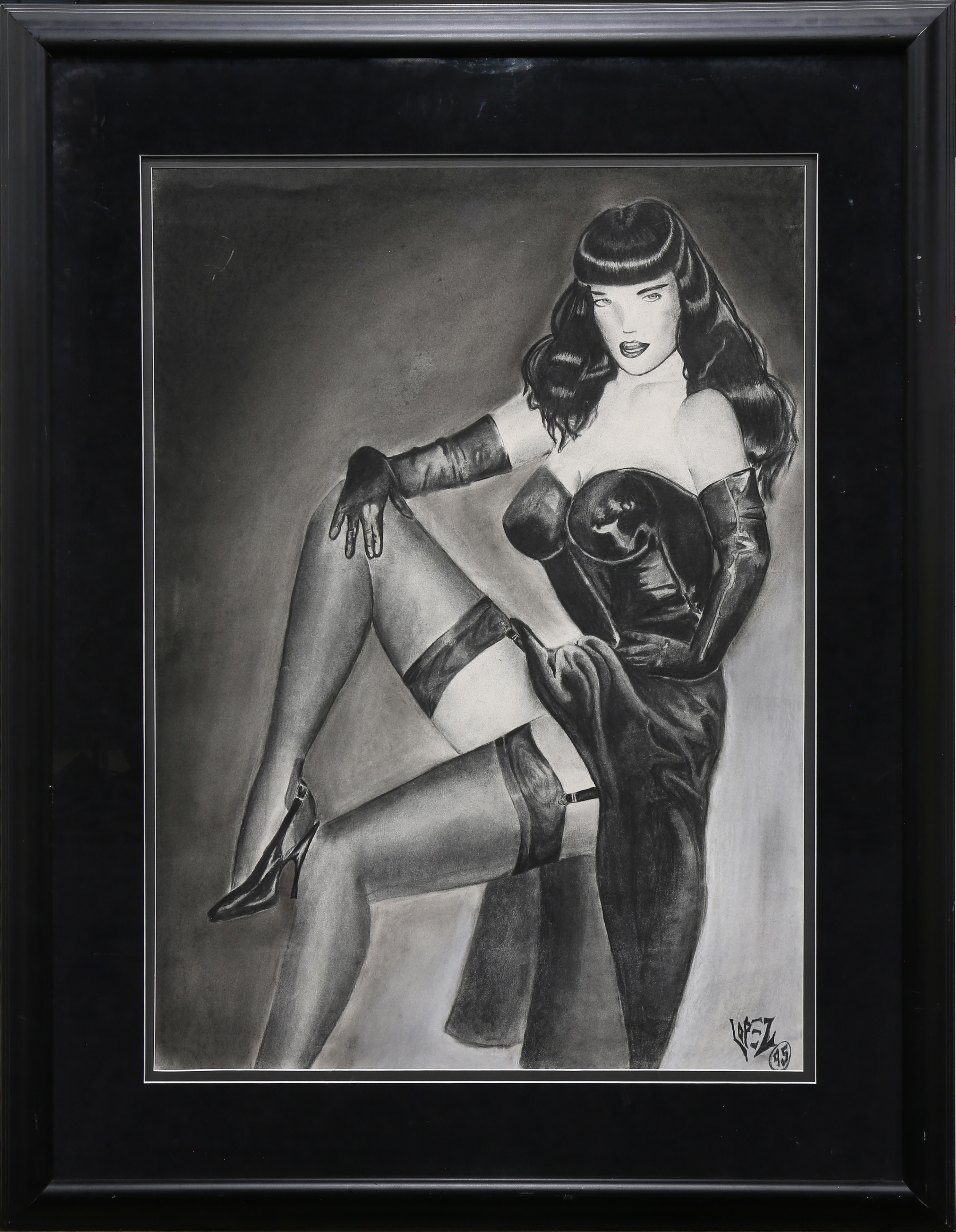 WORK ON PAPER, BETTY PAGE American