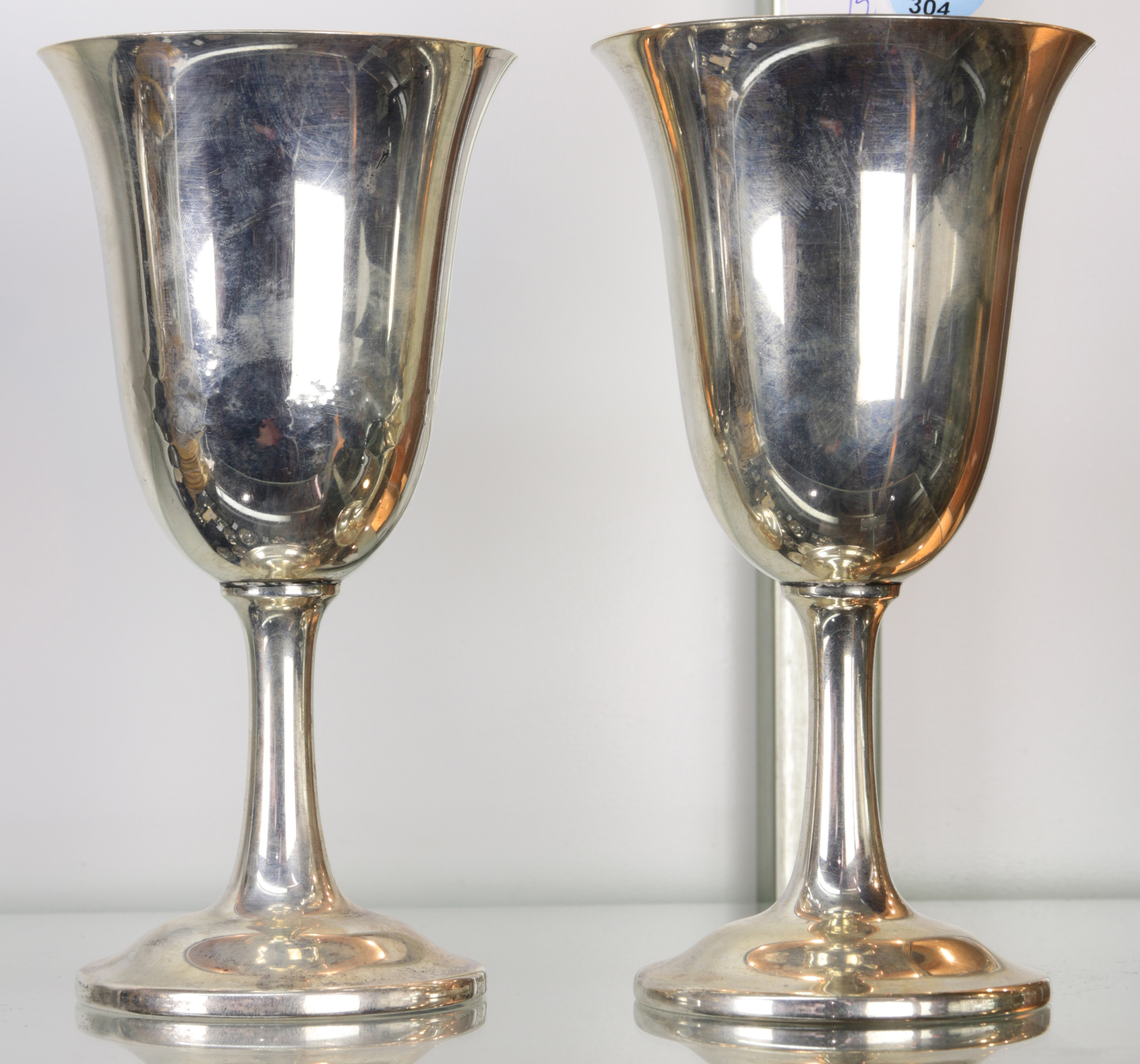 (LOT OF 2) WALLACE STERLING CHALICES