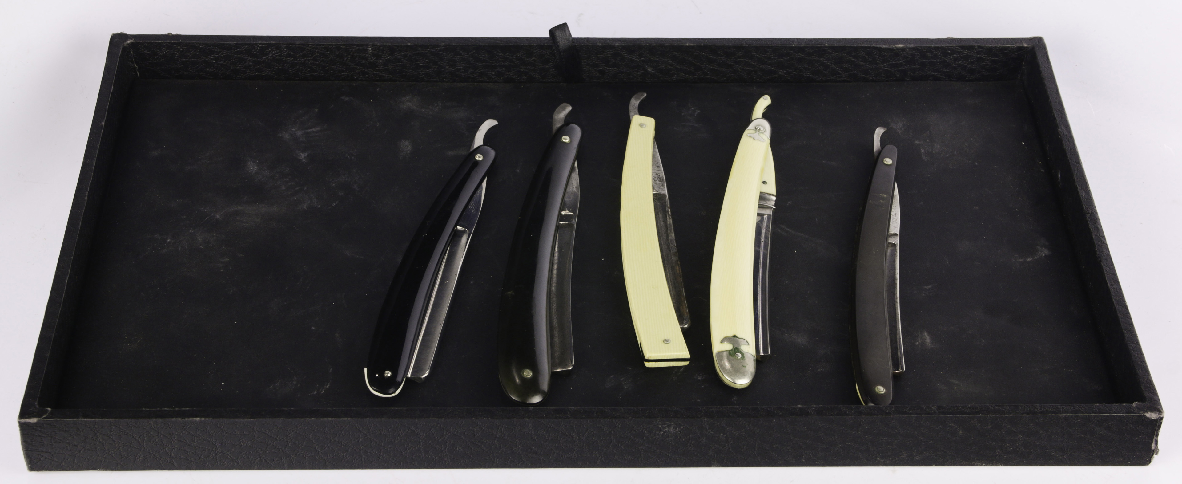 (LOT OF 5) VINTAGE STRAIGHT RAZORS WITH