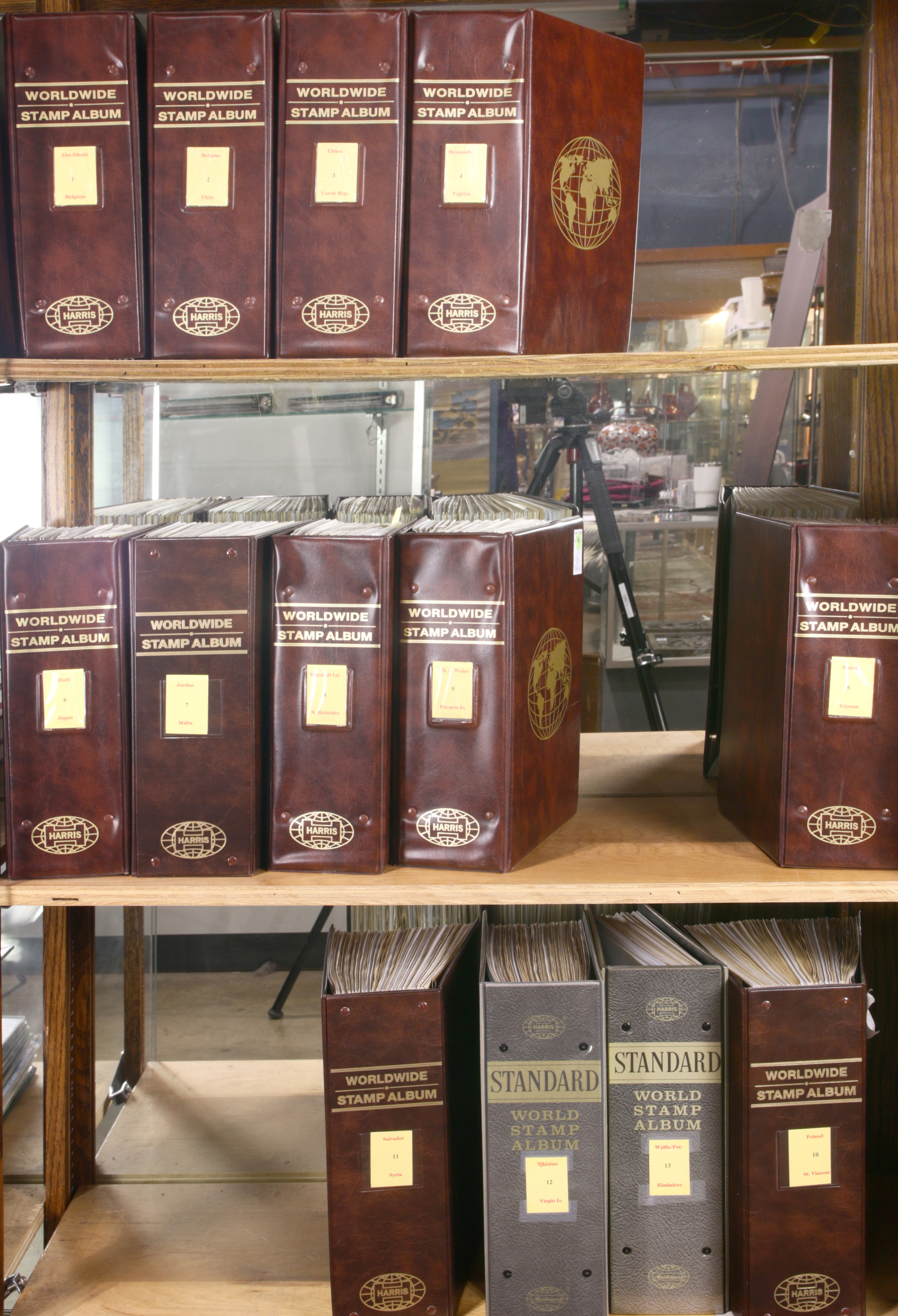WORLDWIDE STAMP COLLECTION 13 VOLUMES