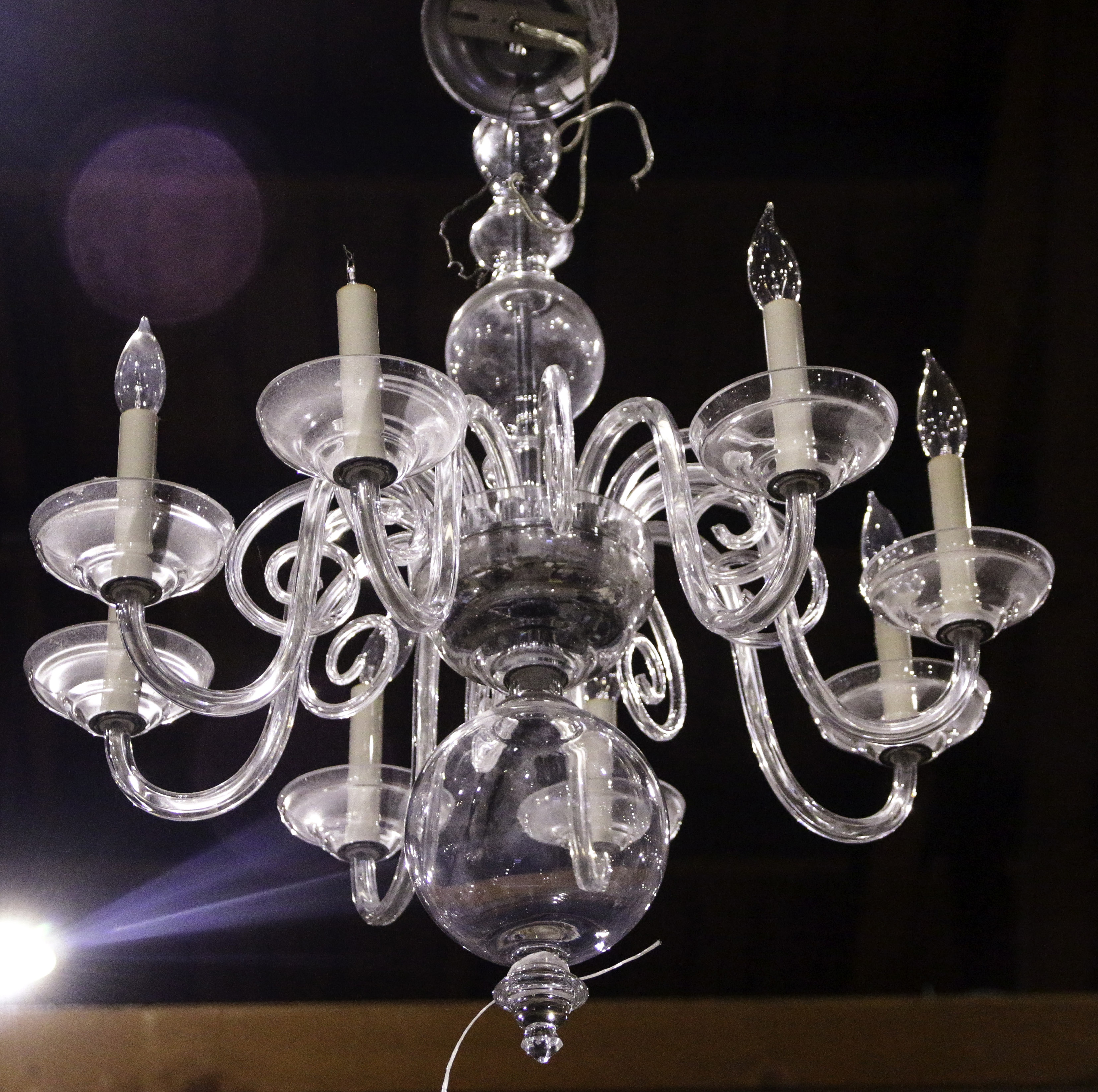 MURANO STYLE EIGHT LIGHT CHANDELIER 3a6bbc