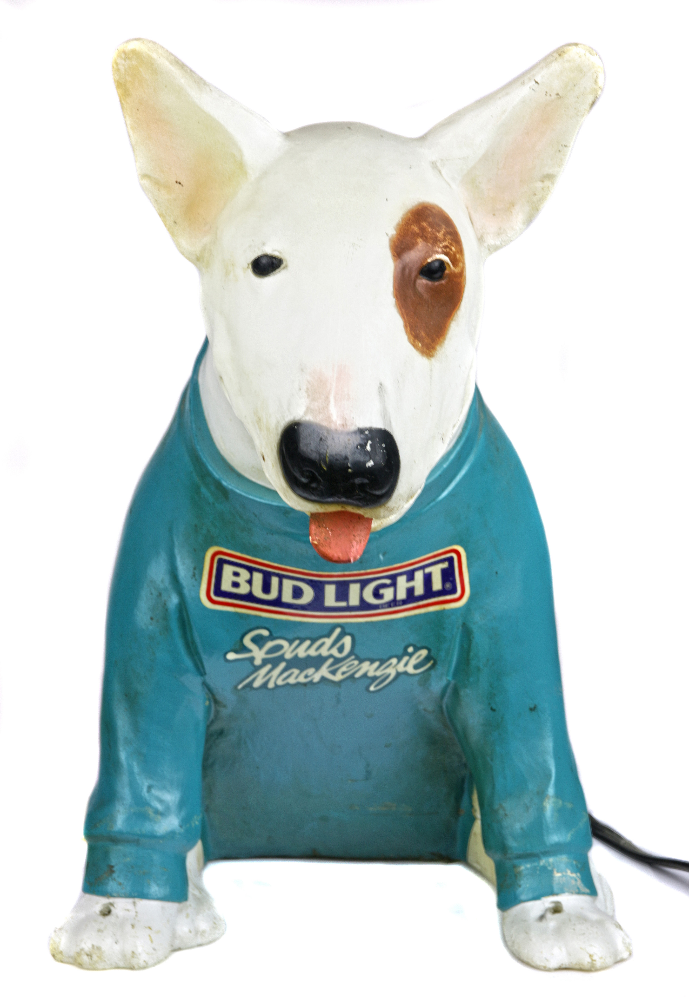 BUD LIGHT SPUDS MACKENZIE LIGHT UP ADVERTISING