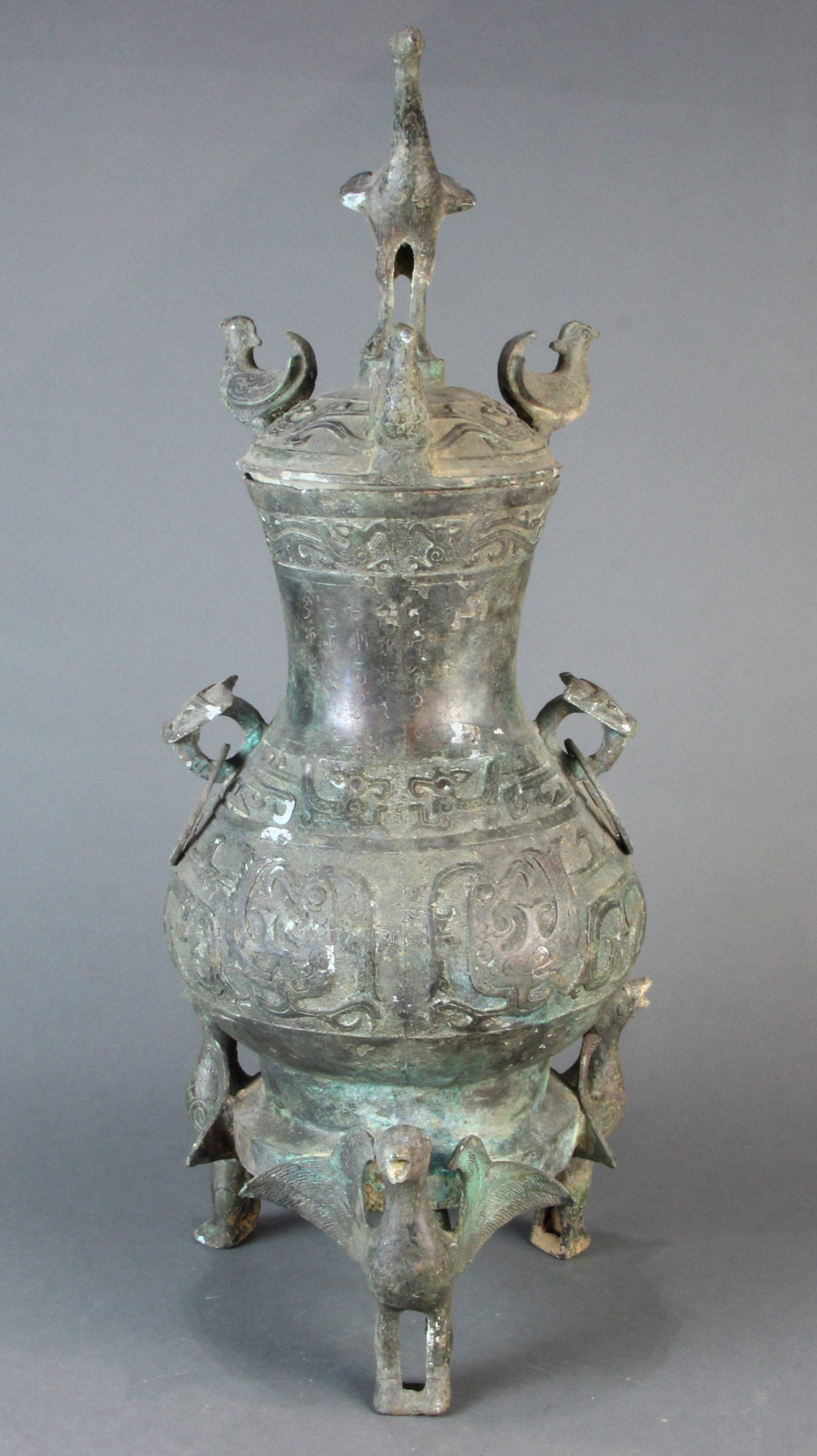CHINESE ARCHAISTIC BRONZE HU Chinese 3a6c13
