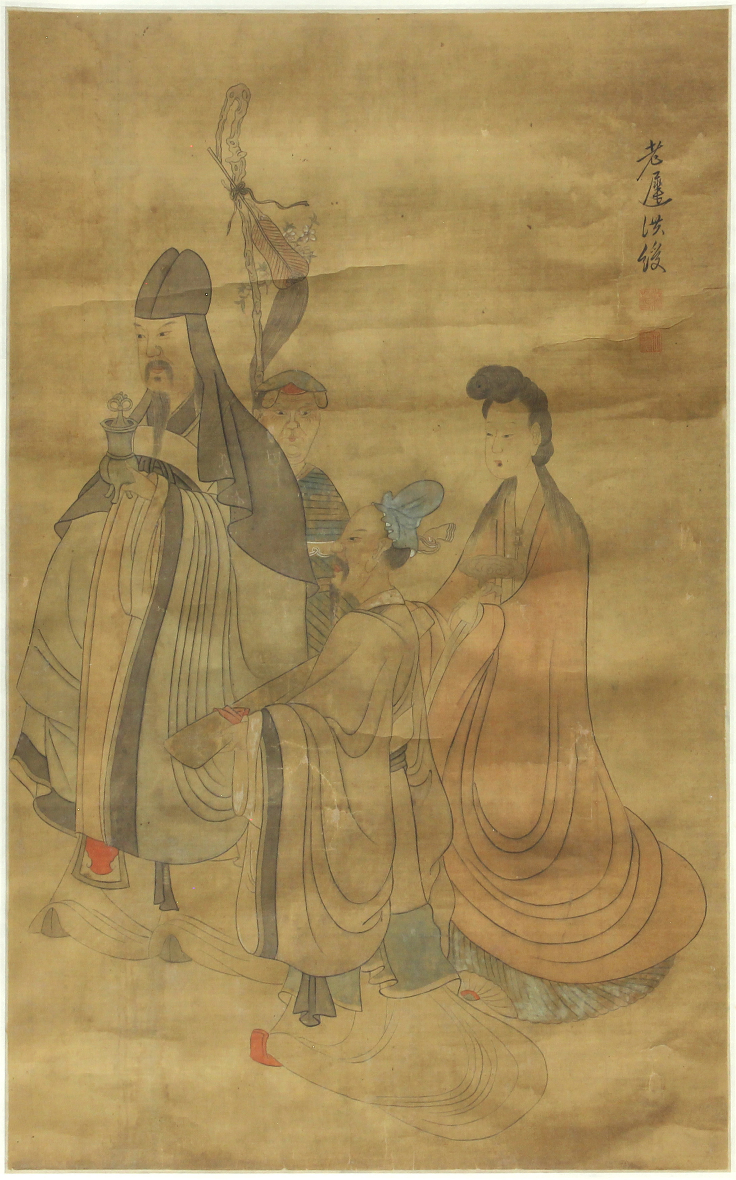 STYLE OF CHEN HONGSHOU, FIGURES,