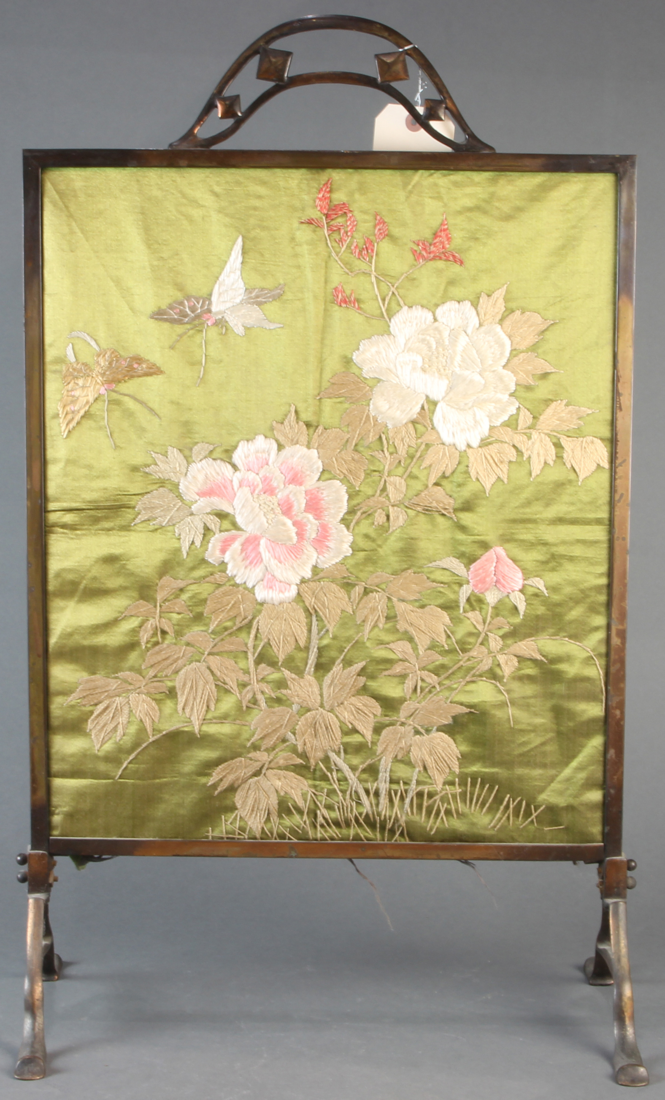 CHINESE EMBROIDERY PANEL MOUNTED 3a6c49