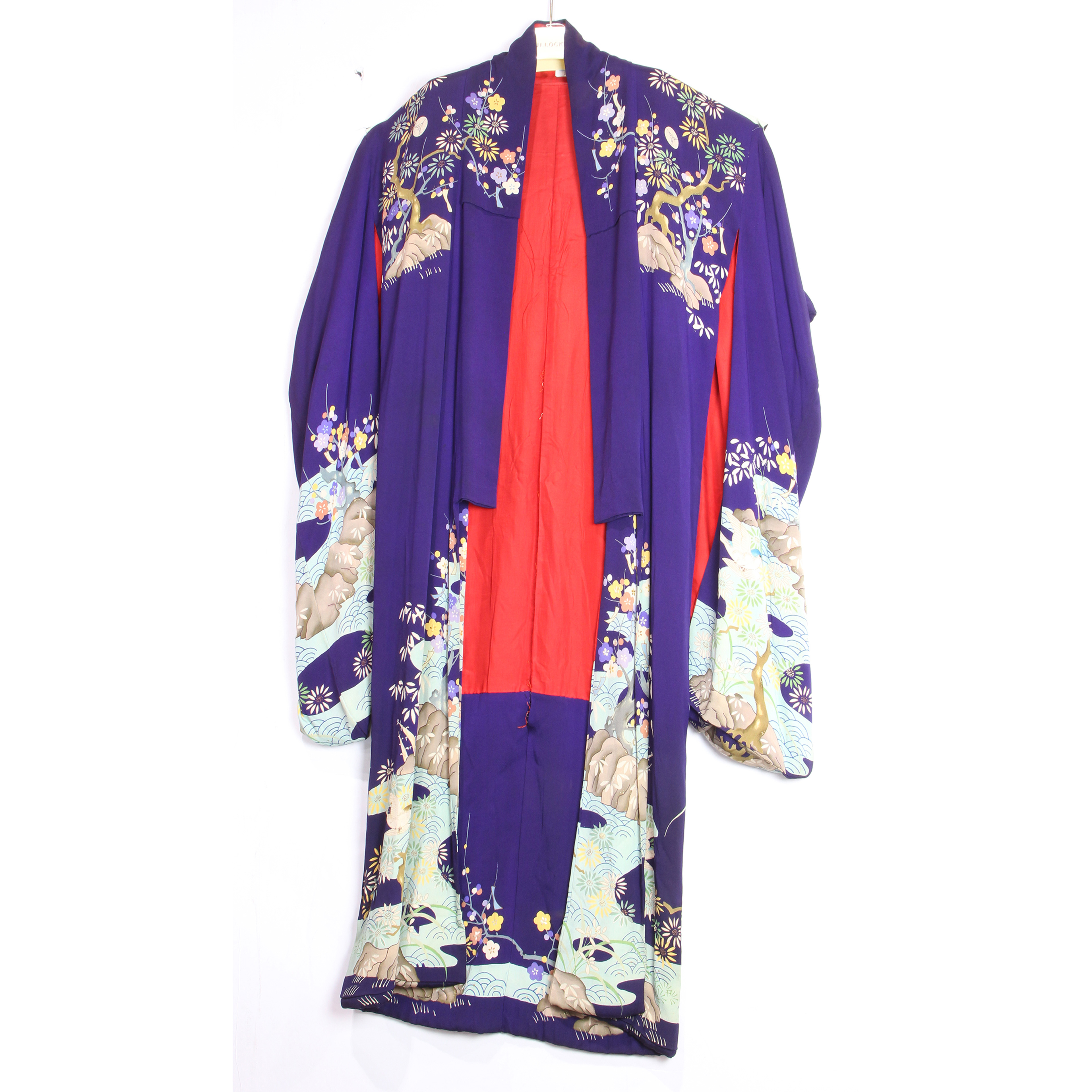 JAPANESE PURPLE GROUND KIMONO Japanese