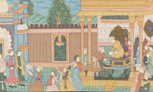 MUGHAL STYLE PRINCELY COURT PAINTING
