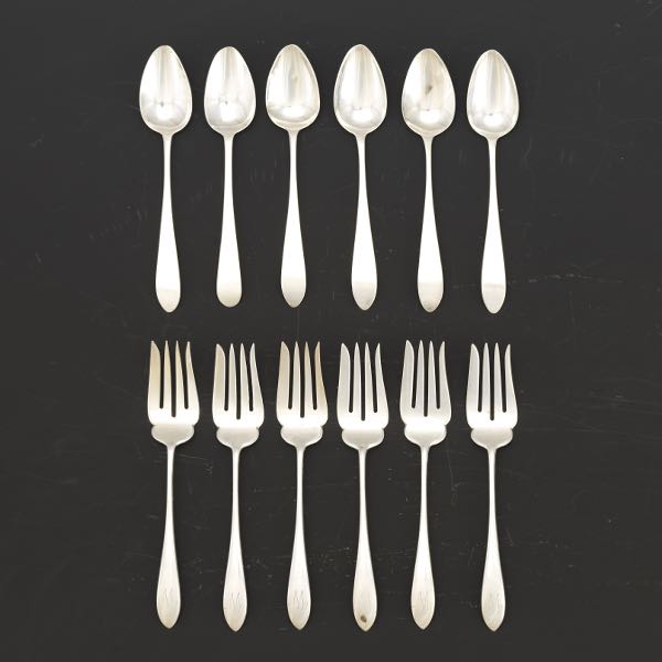 STERLING SILVER FORKS AND TEASPOONS