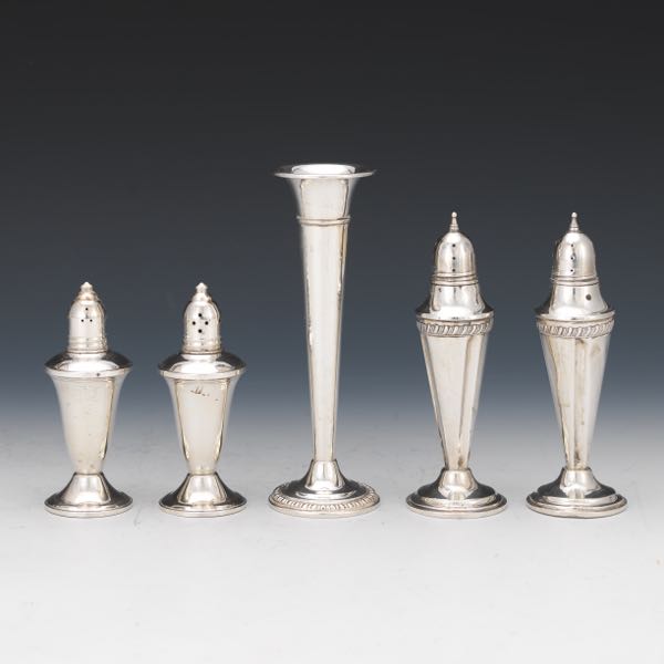 GROUP OF STERLING TABLE ITEMS 
