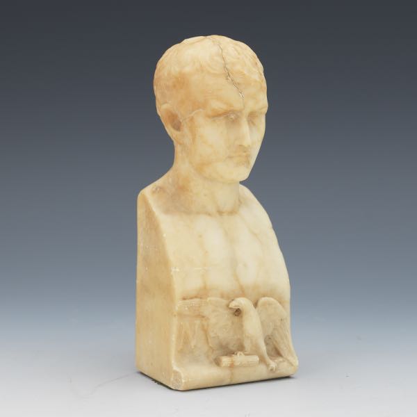 GRAND TOUR CARVED ALABASTER BUST 3a6e6f