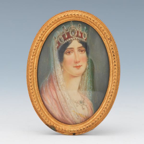 GRAND TOUR MINIATURE PORTRAIT OF