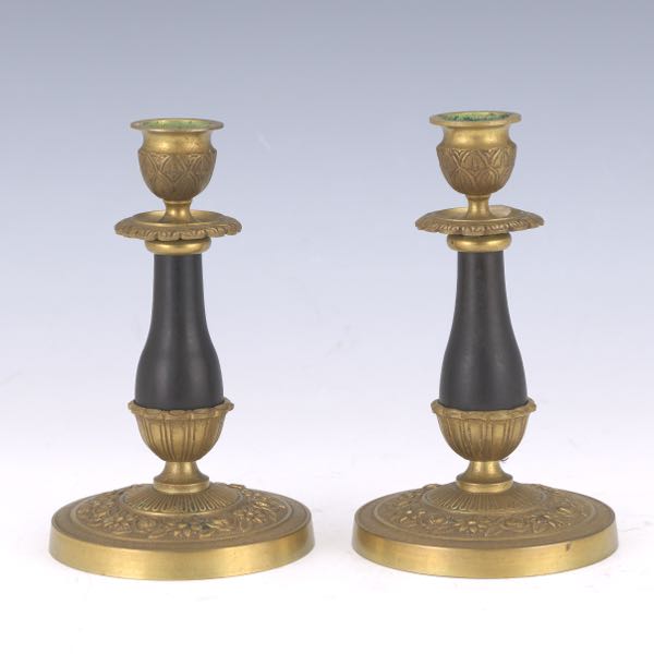 PAIR OF FRENCH EMPIRE STYLE PATINATED 3a6ed4
