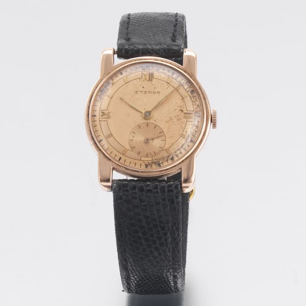 ETERNA 14K 1940'S ROSE GOLD WRISTWATCH