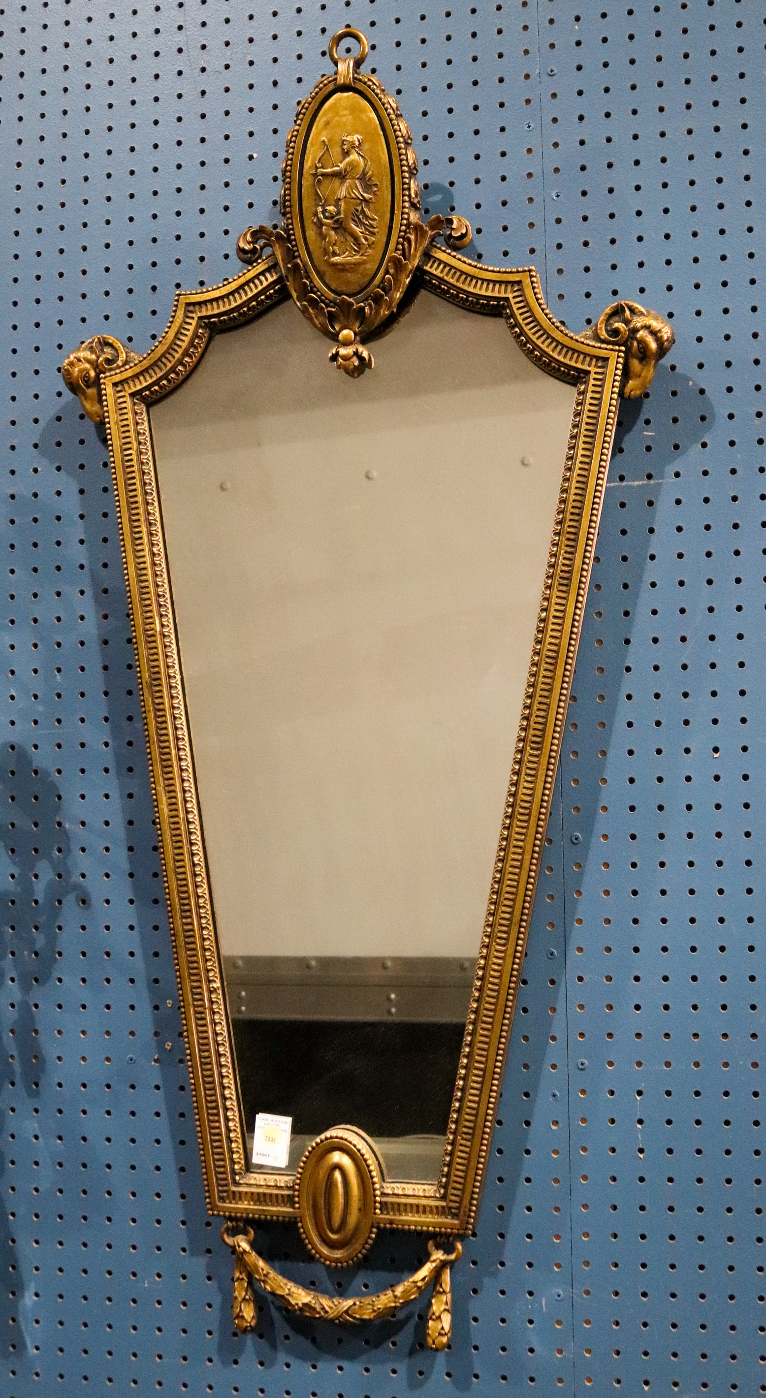 A NEOCLASSICAL STYLE GILT DECORATED