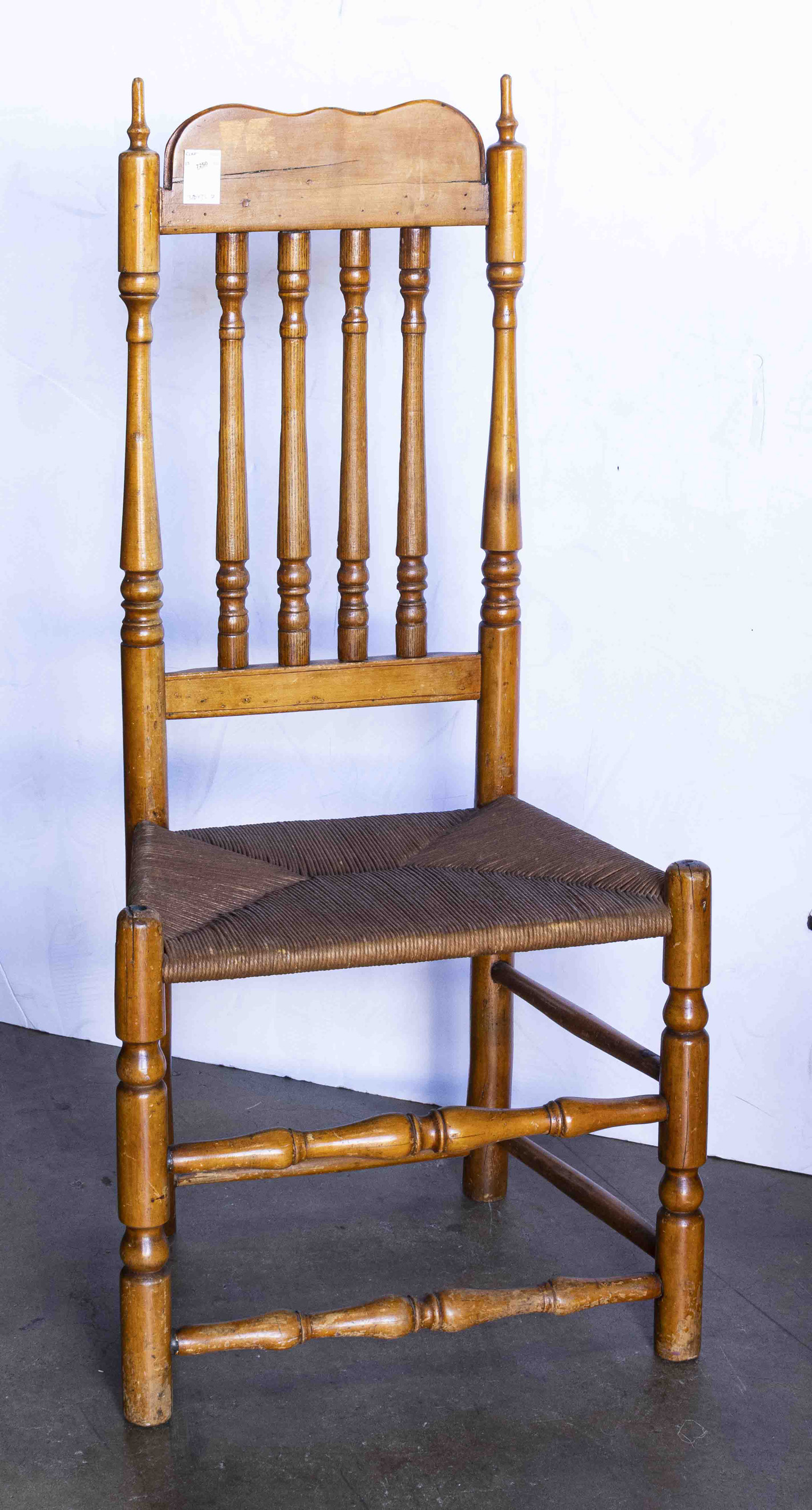 BANISTER BACK SIDE CHAIR WITH A