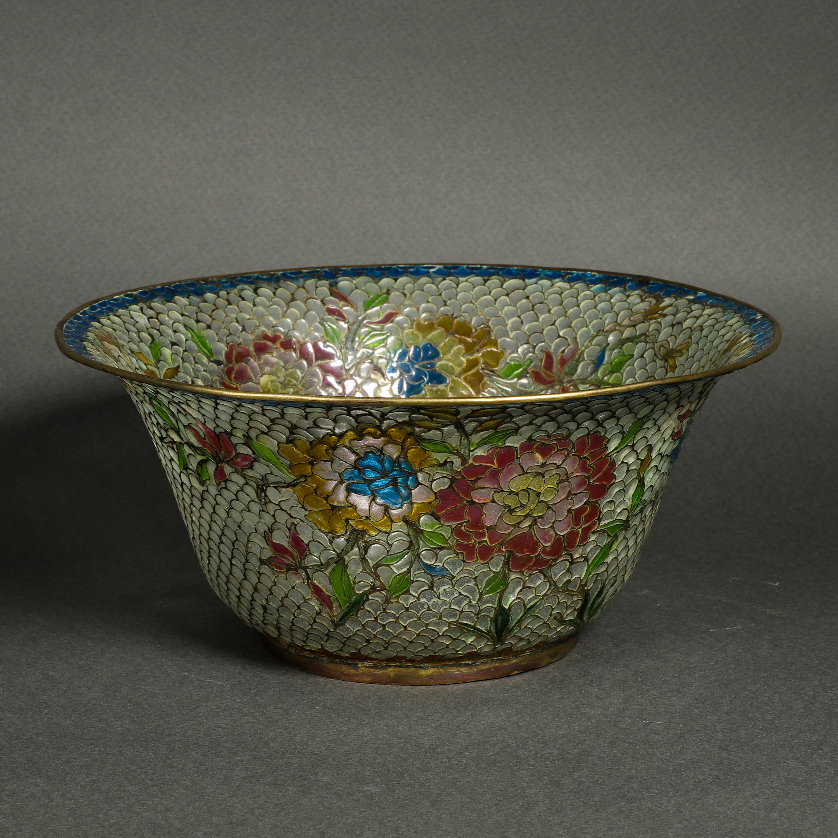 CHINESE CHAMPLEVE BOWL Chinese 3a4af7
