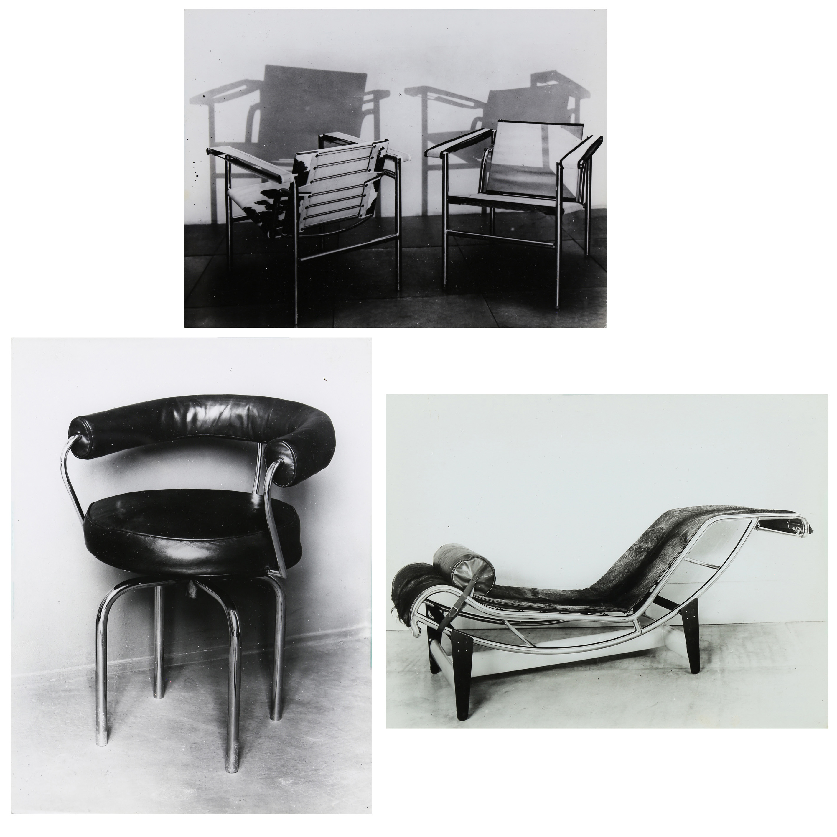 PHOTOGRAPHS LE CORBUSIER CHAIRS 3a4be3