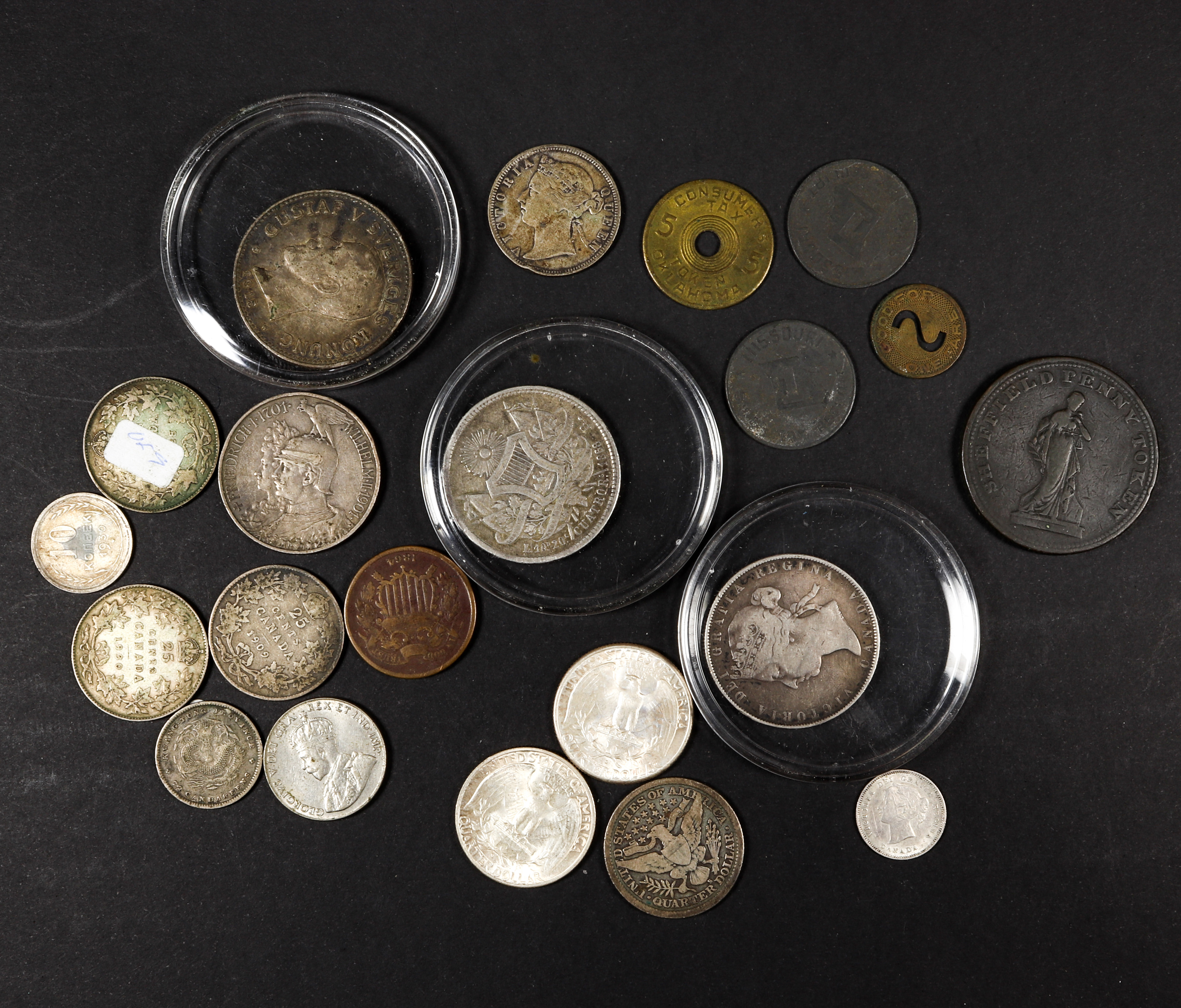 (LOT OF 20) MISCELLANEOUS FOREIGN COINS