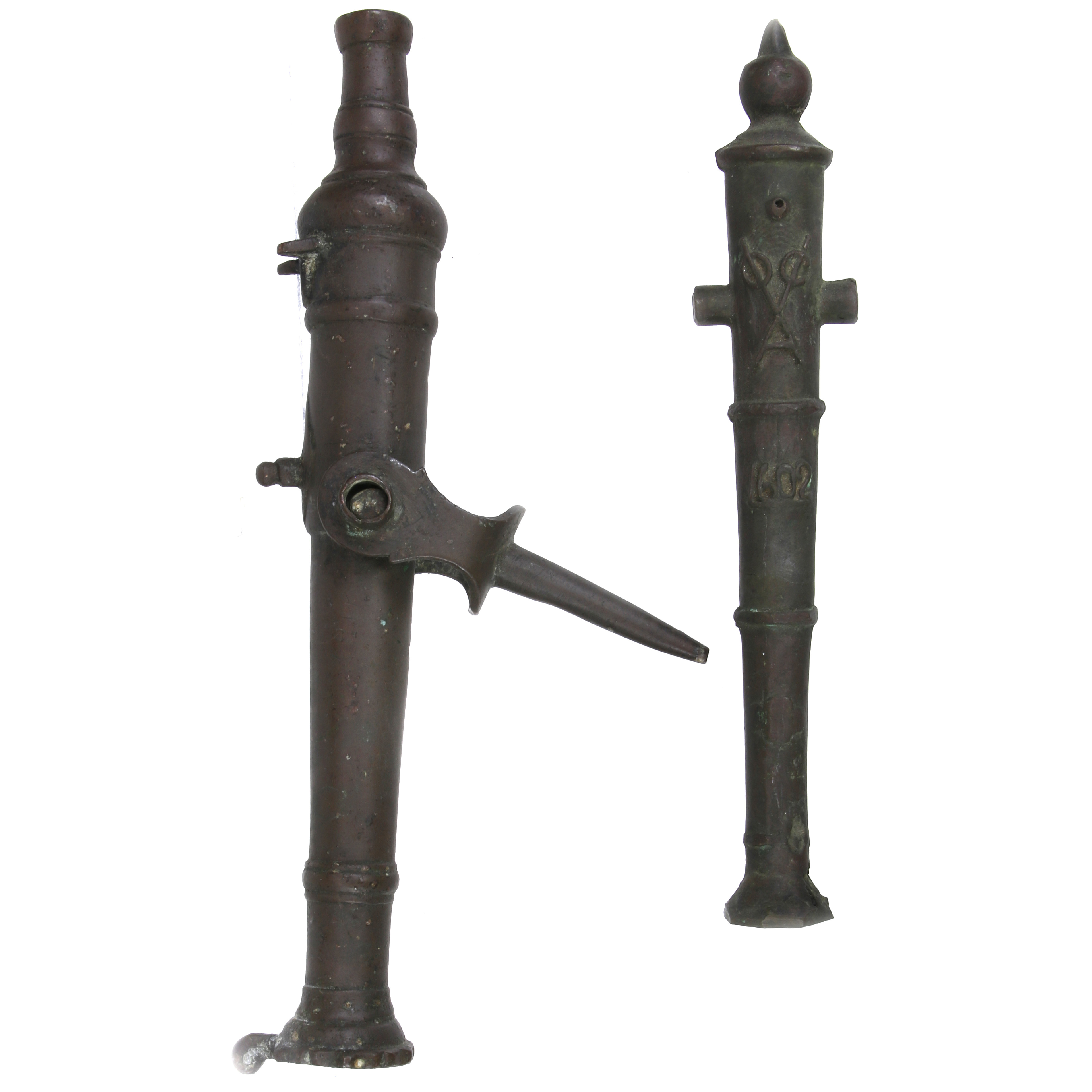 (LOT OF 2) MINIATURE CANNONS, THE