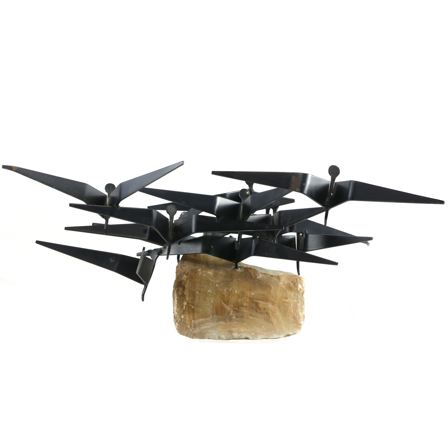 A CURTIS JERE BIRDS IN FLIGHT, SCULPTURE