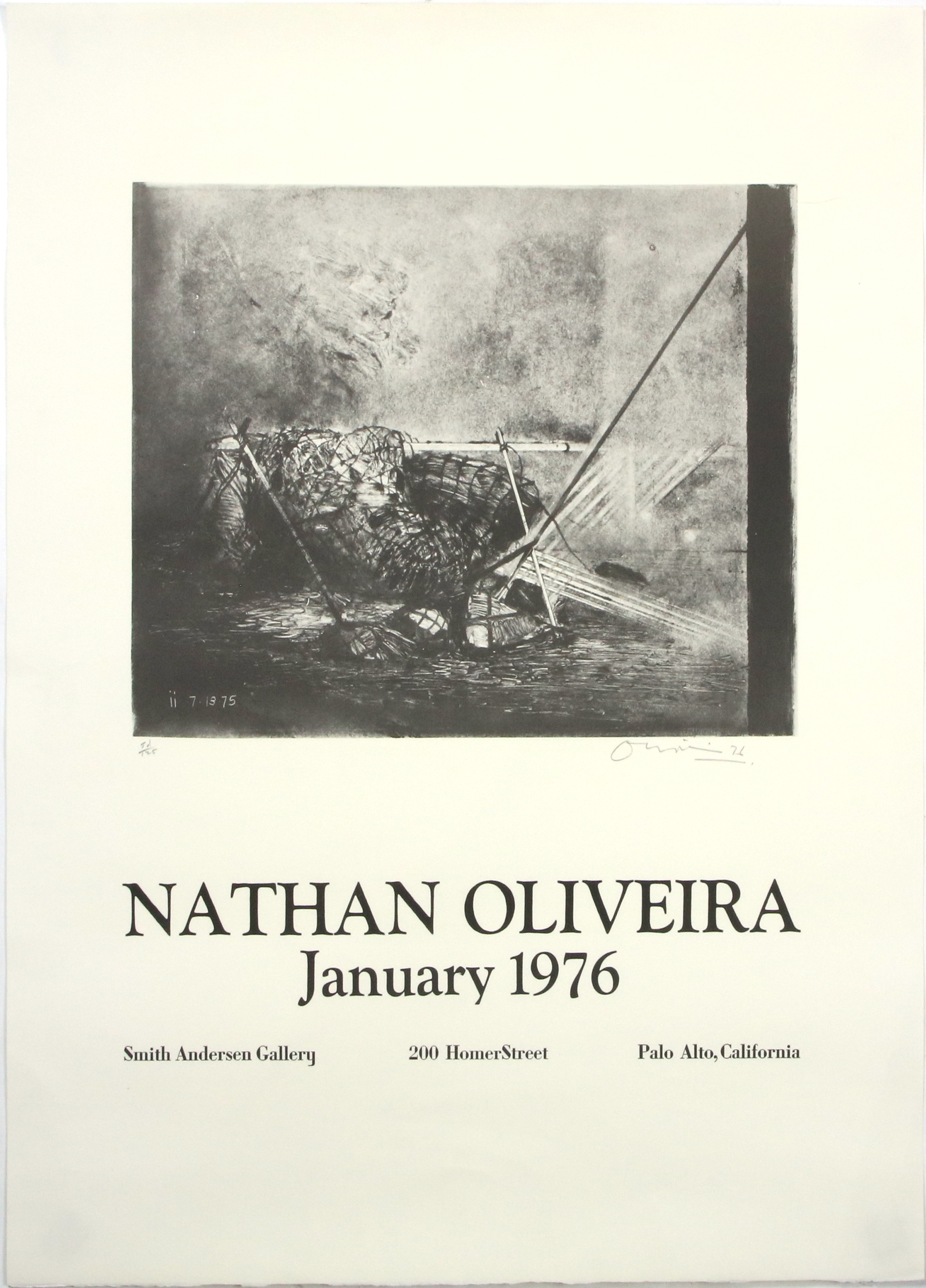 SIGNED POSTER, NATHAN OLIVEIRA