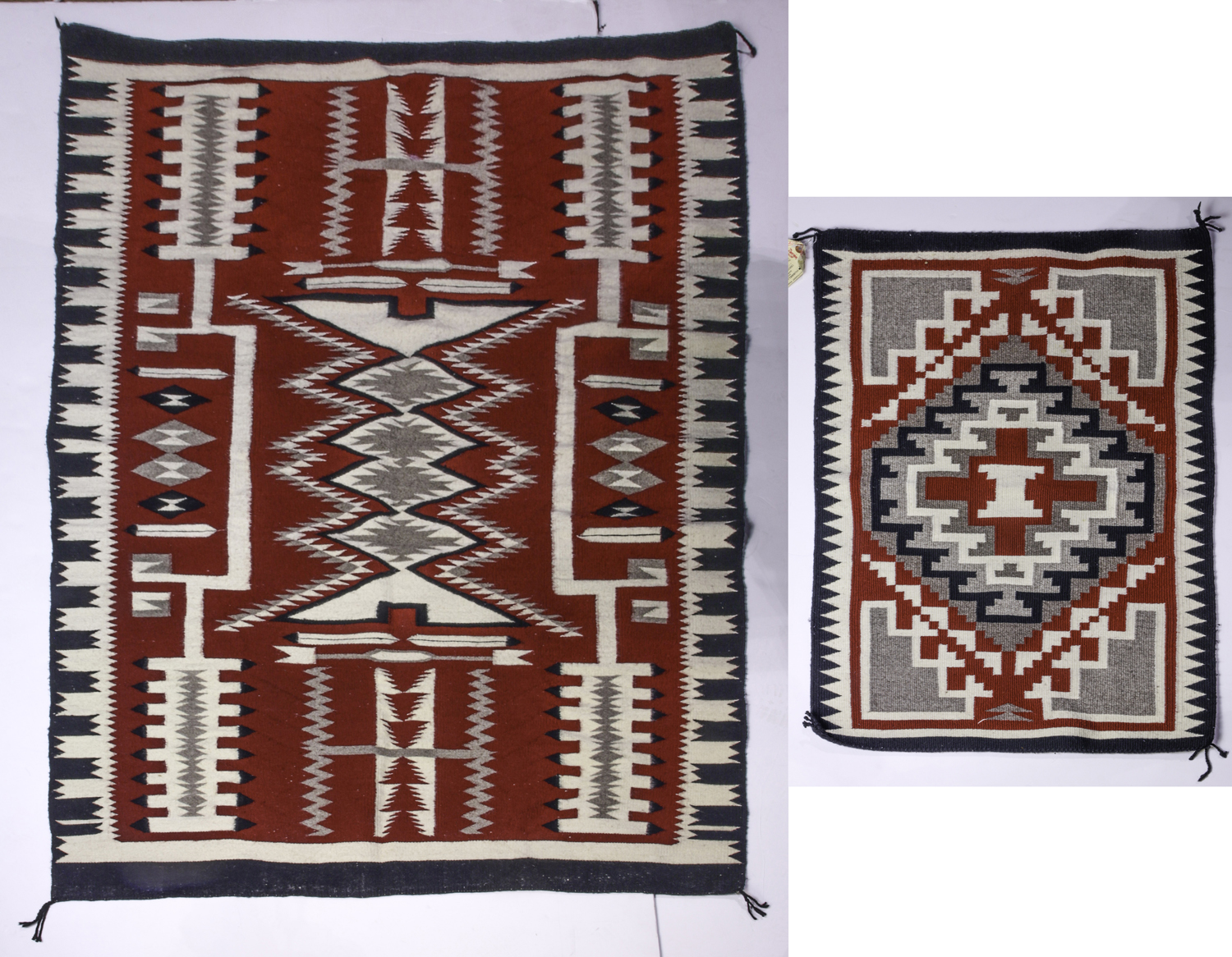  LOT OF 2 NAVAJO RUGS MARIE BILLIE 3a4f2d