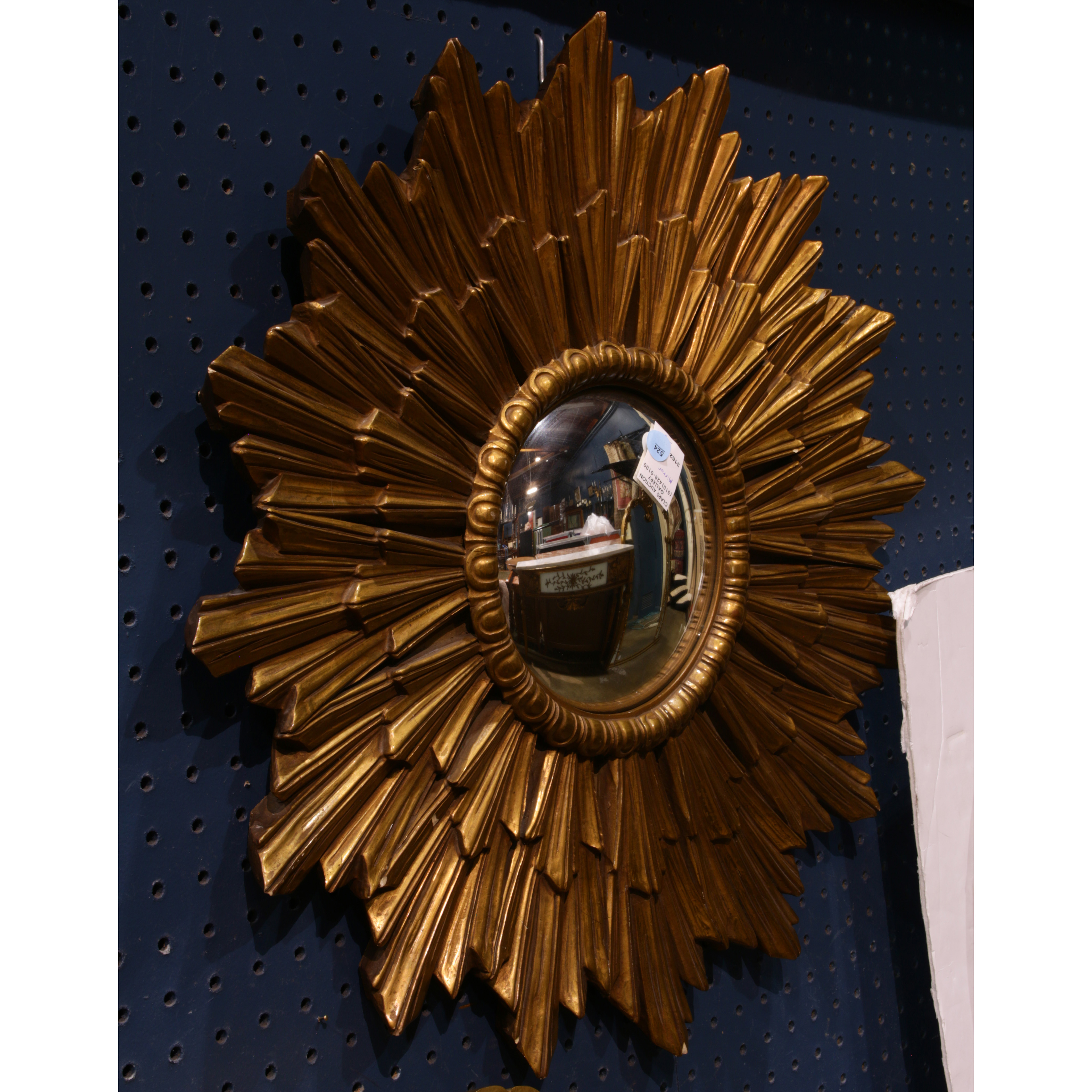 CONTEMPORARY GILT STARBURST MIRROR  3a4fb0