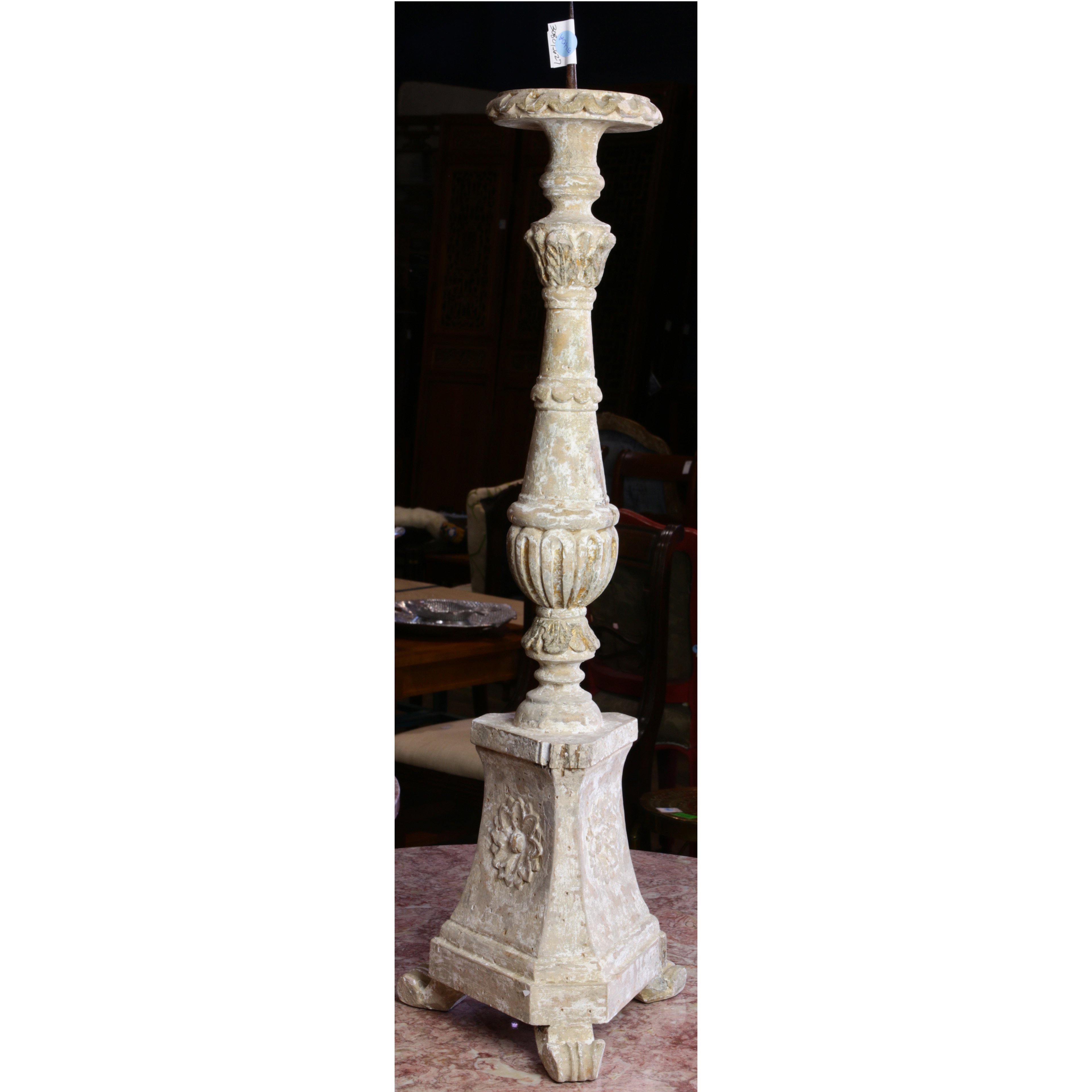 ITALIAN BAROQUE STYLE PRICKET STICK  3a4fbb