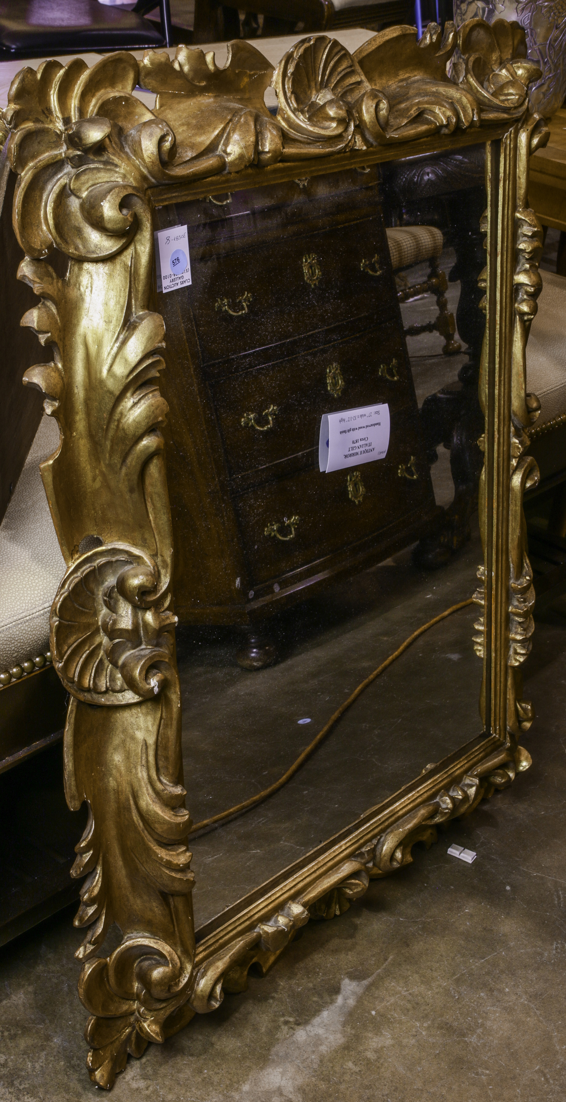 ITALIAN GILTWOOD MIRROR HAVING 3a4fd3