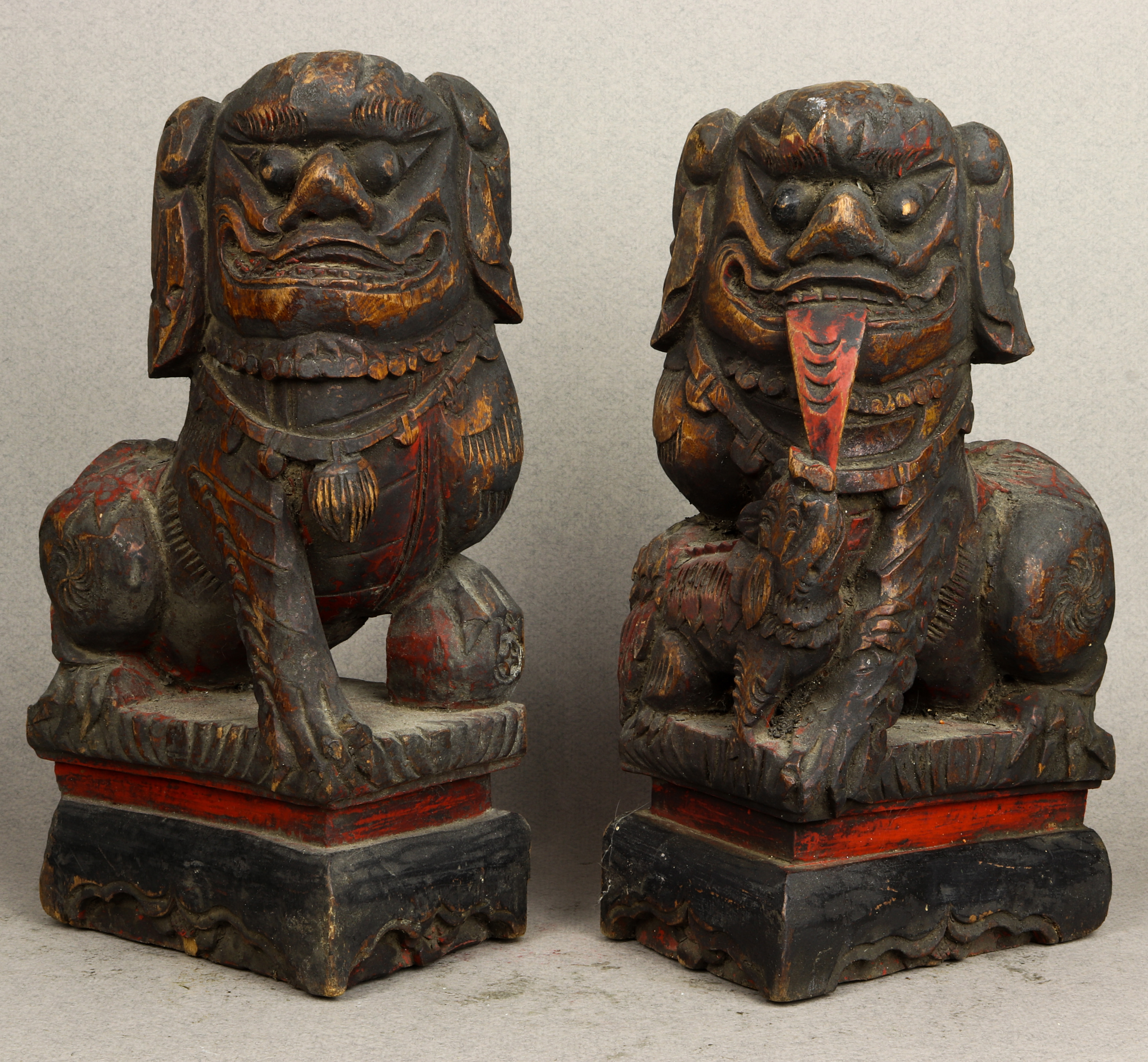  LOT OF 2 PAIR OF JAPANESE WOOD 3a5062