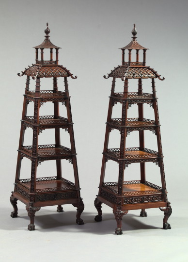 George III Style Pagoda Form Tiered 3a50cc