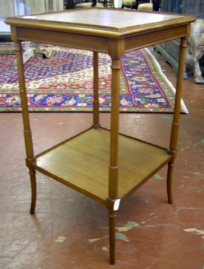 Neoclassical-Style Mahogany Side Table,