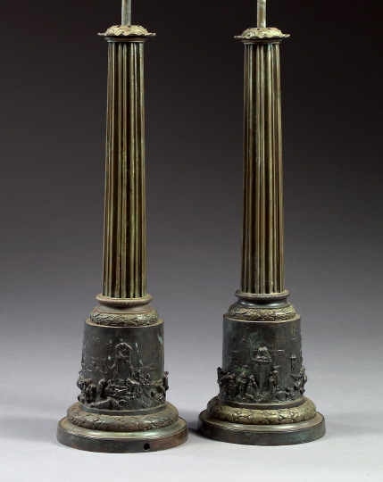 Tall Pair of English Bronze Patinated 3a50fc