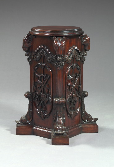 English Mahogany Pedestal,  in
