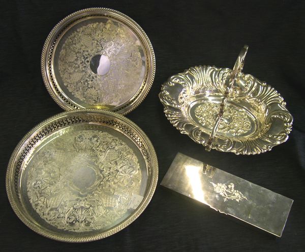 Group of Four Silverplate Items,
