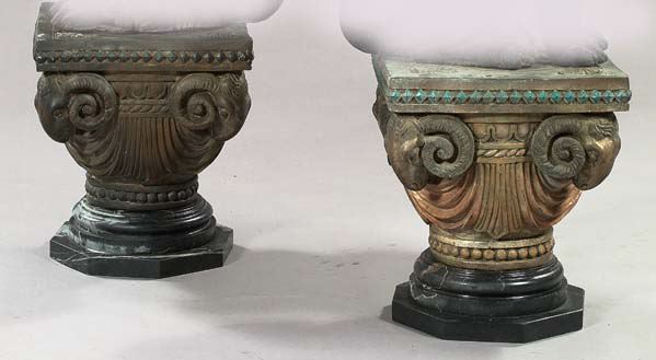 Pair of Neoclassical-Style Cast-Bronze